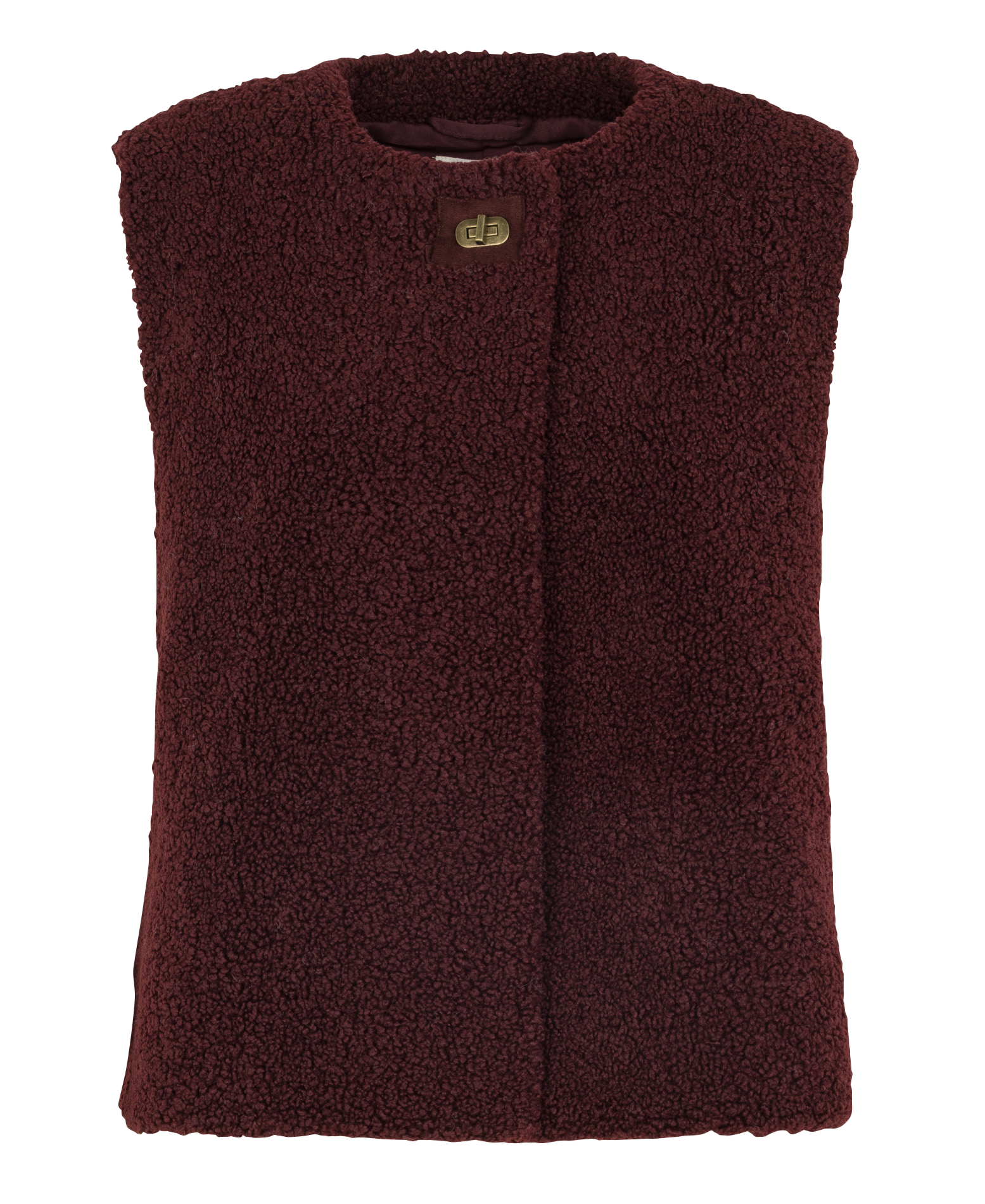 Veste courte sans manches teddy MAISON 123 Rouge
