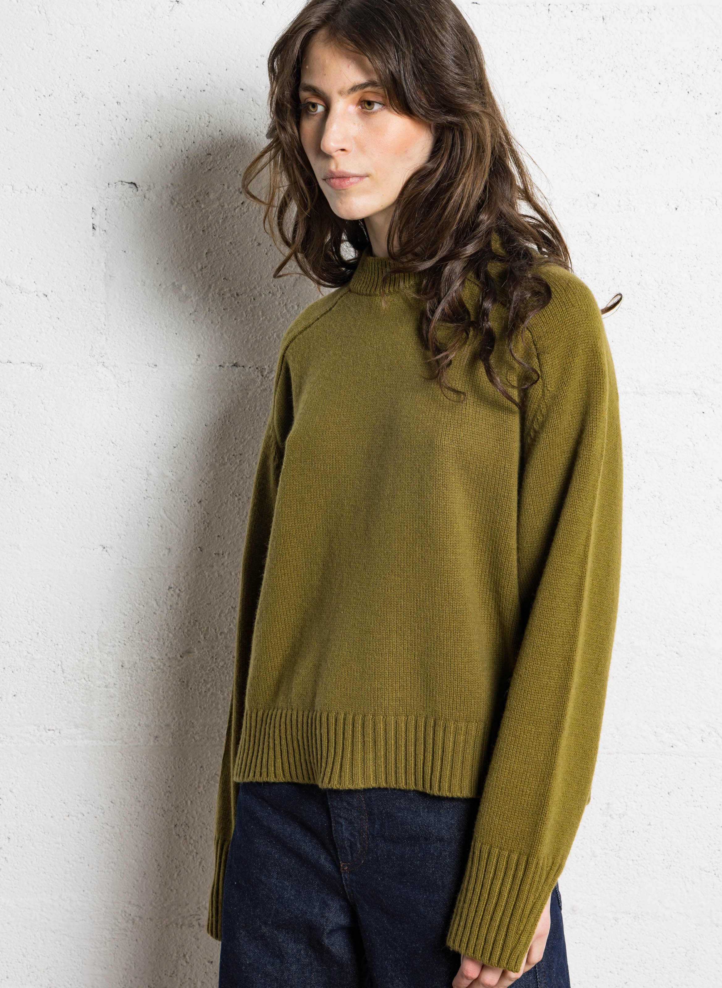 Gestreepte wollen trui SOEUR Bruin