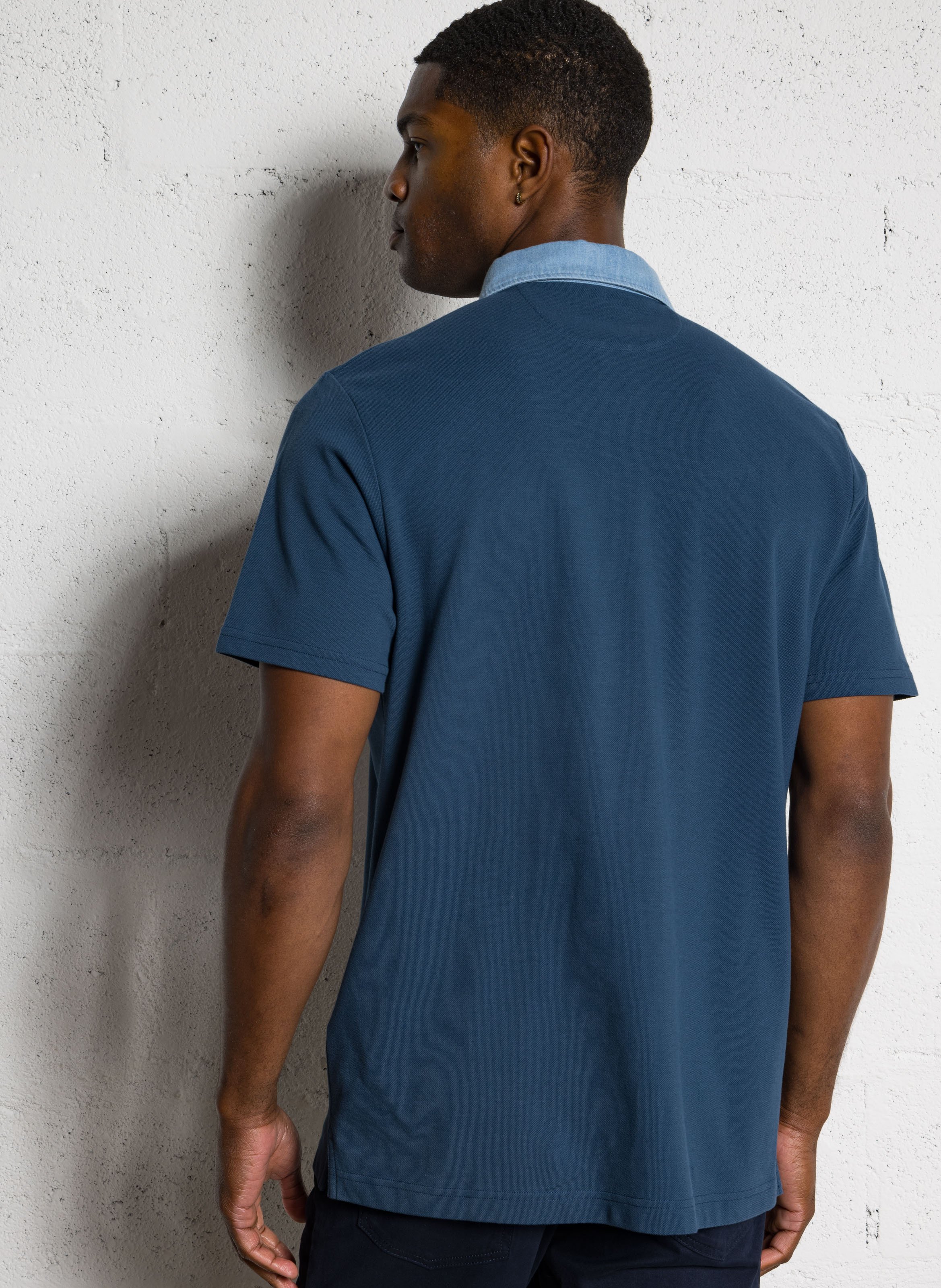 Polo regular-fit en coton HACKETT Bleu