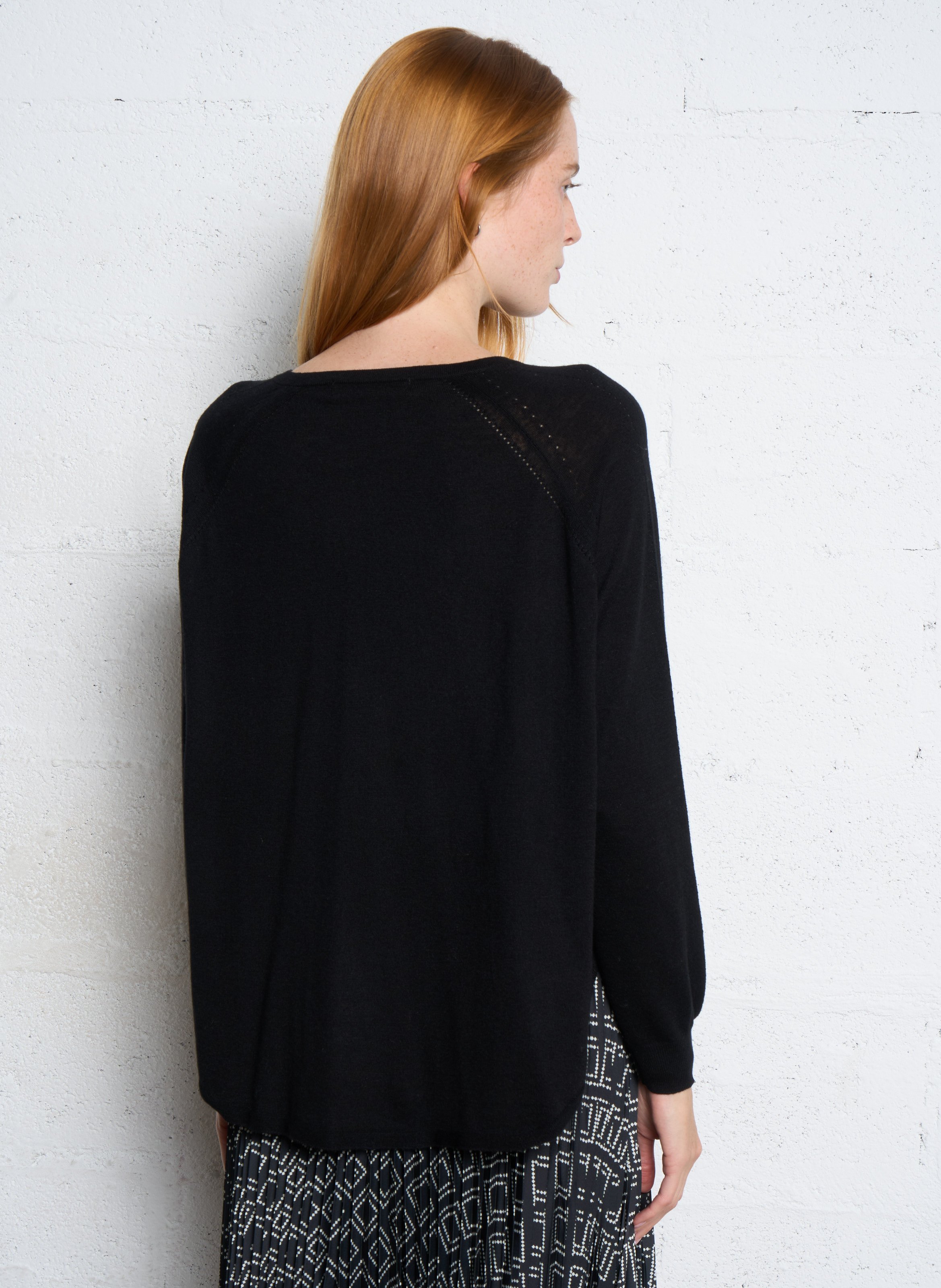 Pull oversize en maille NICE THINGS Noir