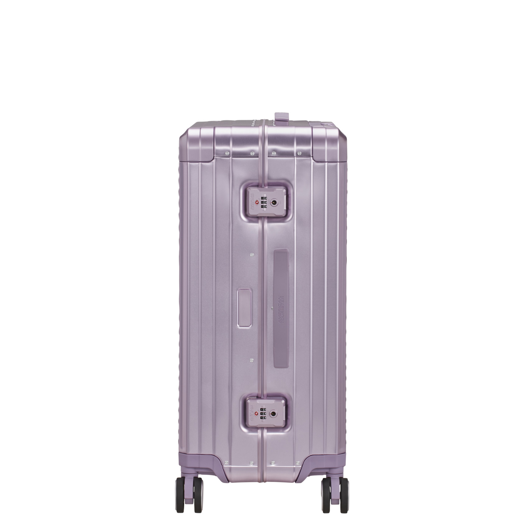 Aluminum suitcase with 4 wheels size M AMERICAN TOURISTER Purple