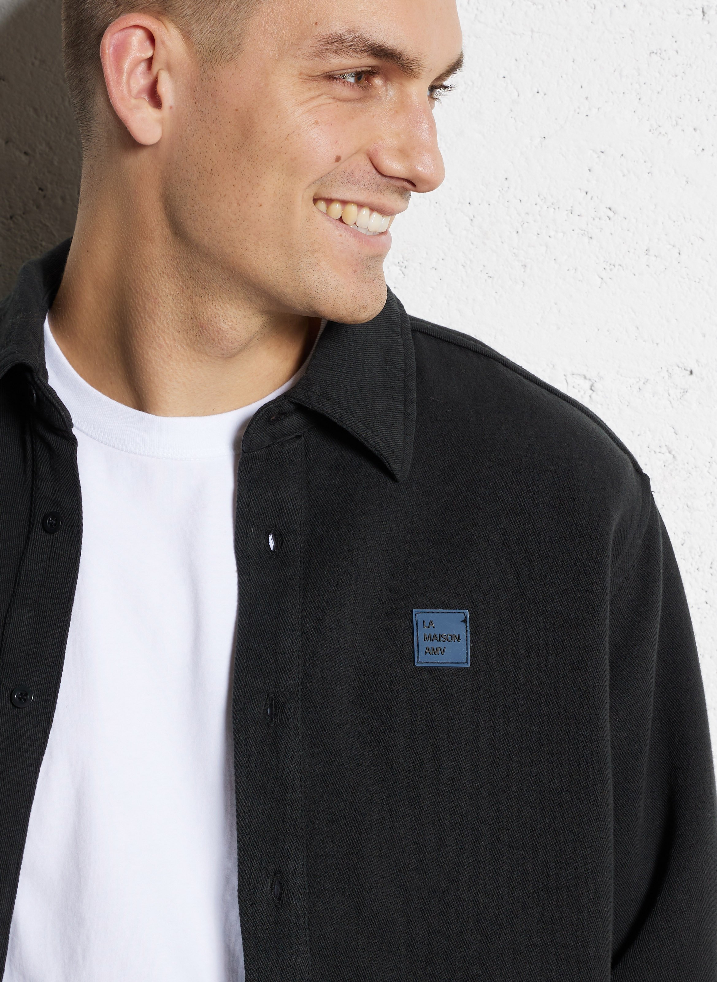 Chemise ample manches longues AMERICAN VINTAGE Noir