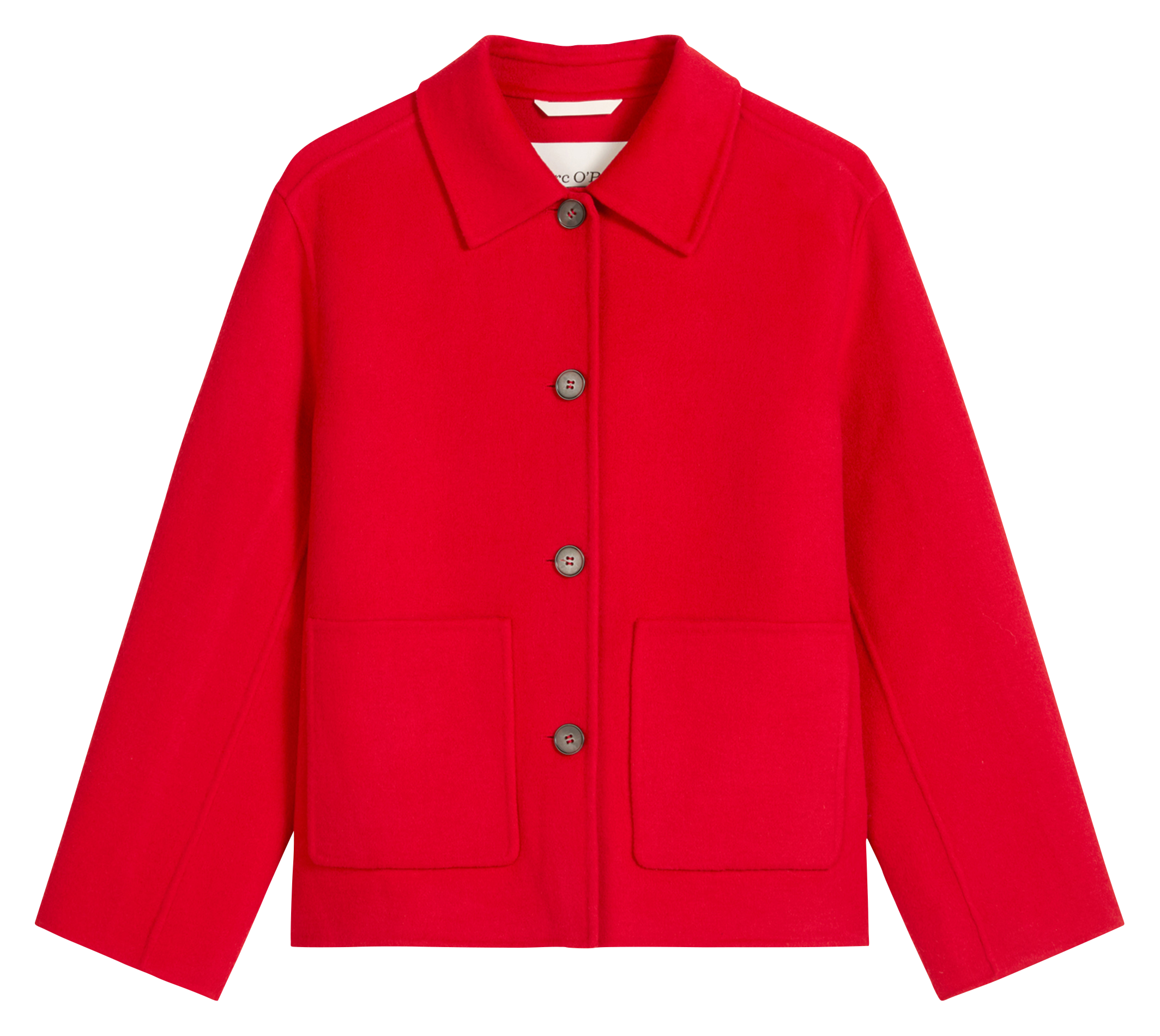 Veste col classique en laine mélangée MARC O&#039;POLO Rouge