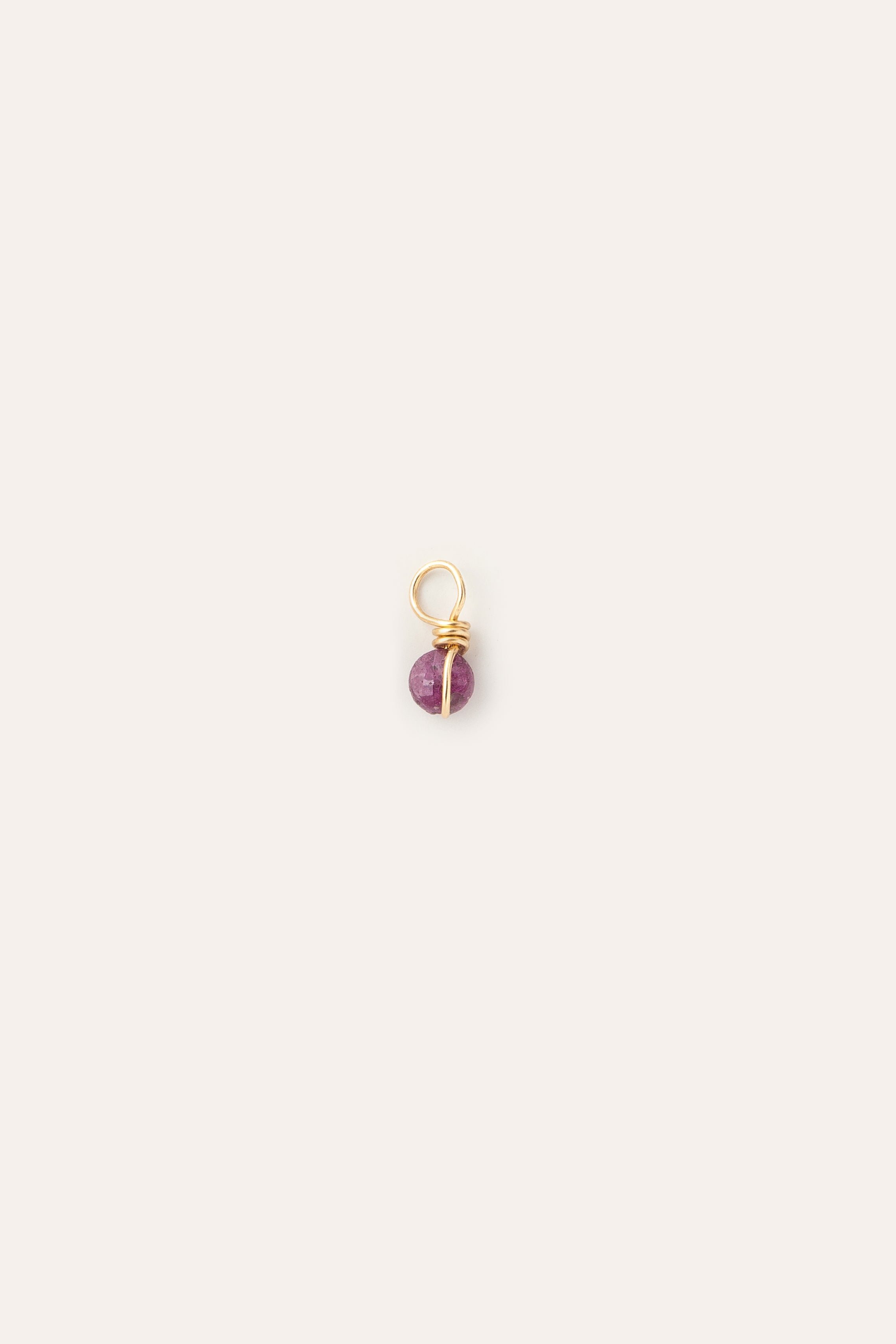 Mini pendant - ruby YAY Golden
