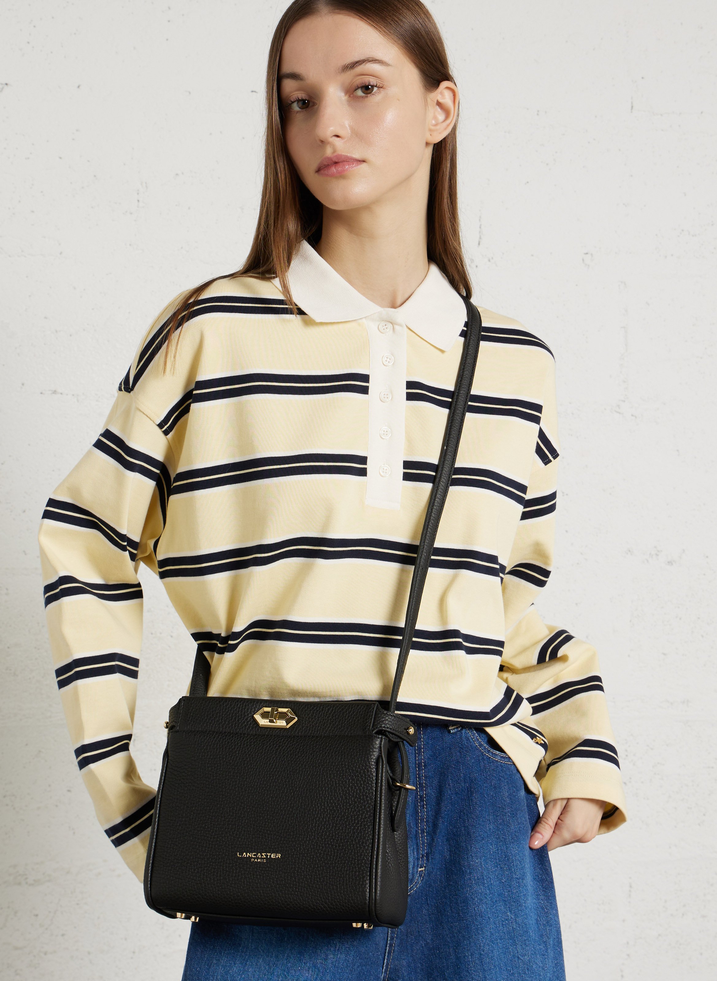 Brieftasche aus Leder LANCASTER PARIS Schwarz