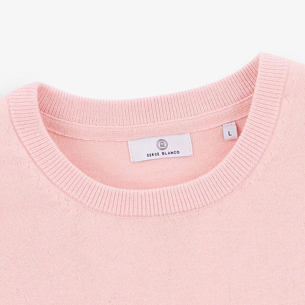 Cotton and wool sweater SERGE BLANCO Pink