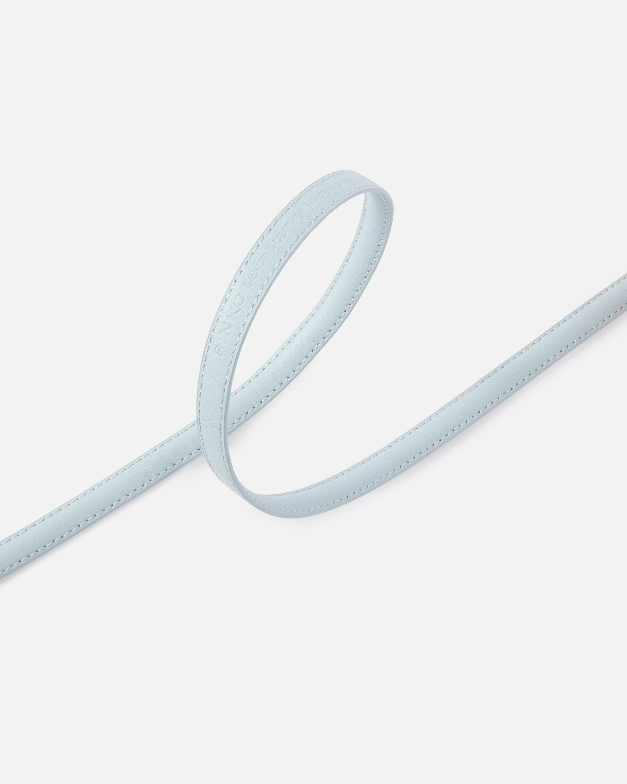 Fine belt with love birds buckle 1 cm PINKO Blue