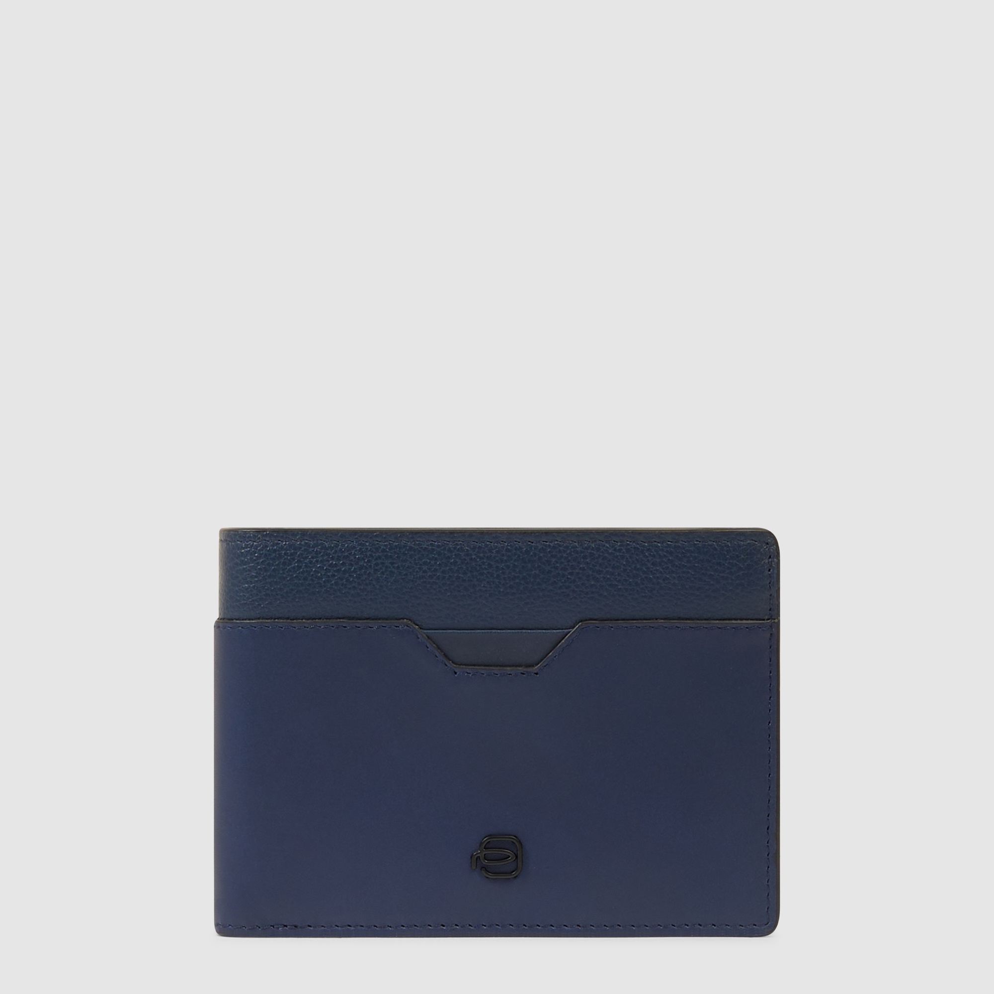 Men's wallet with ID card holder flap PIQUADRO Blue
