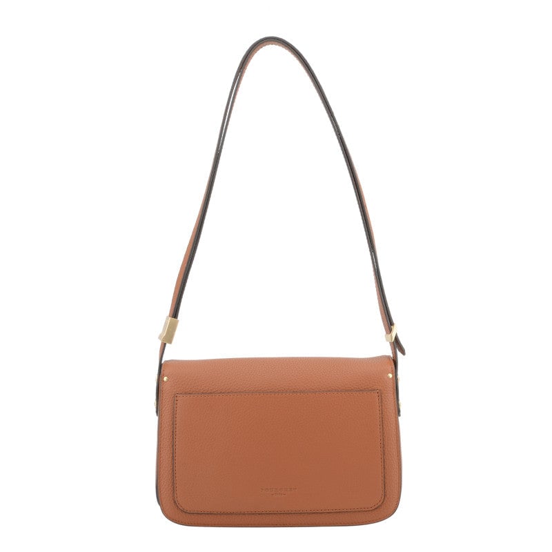Crossbody bag in cowhide leather Brown
