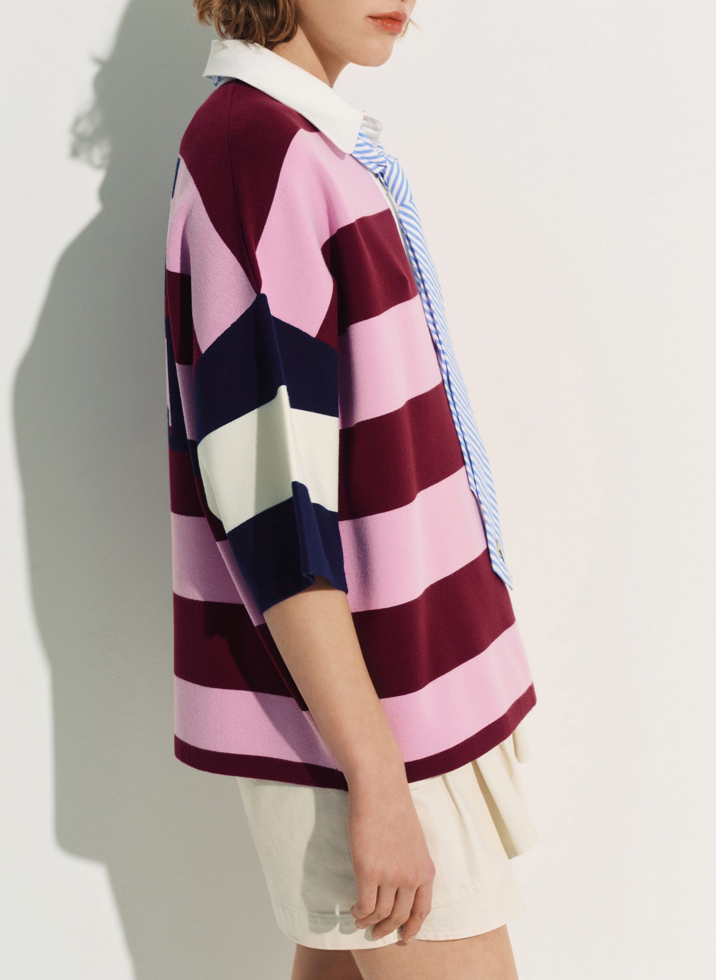 Polo de rayas ESSENTIEL ANTWERP Rojo