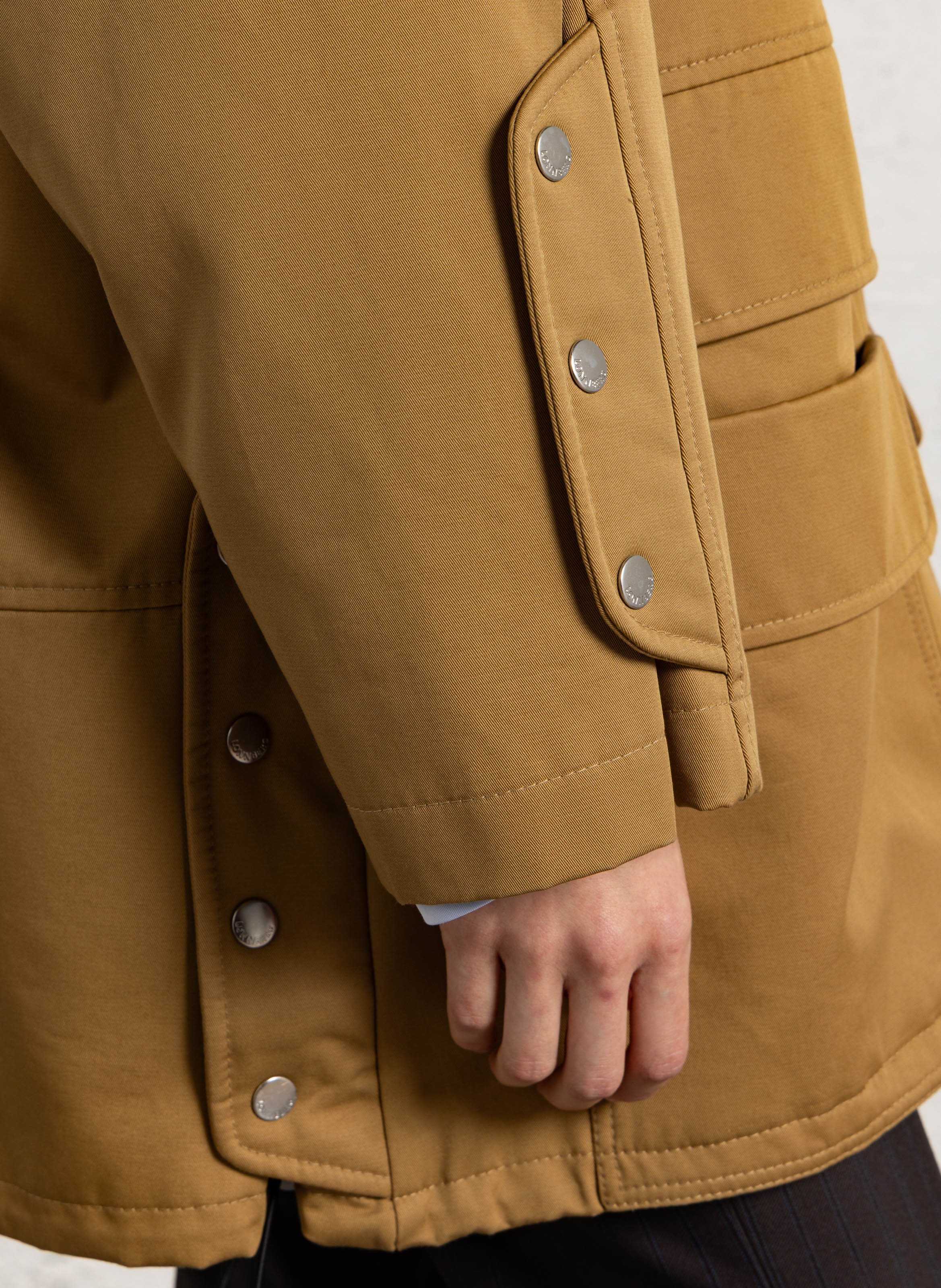 Jas met opstaande kraag en effen capuchon MARGAUX LONNBERG Beige