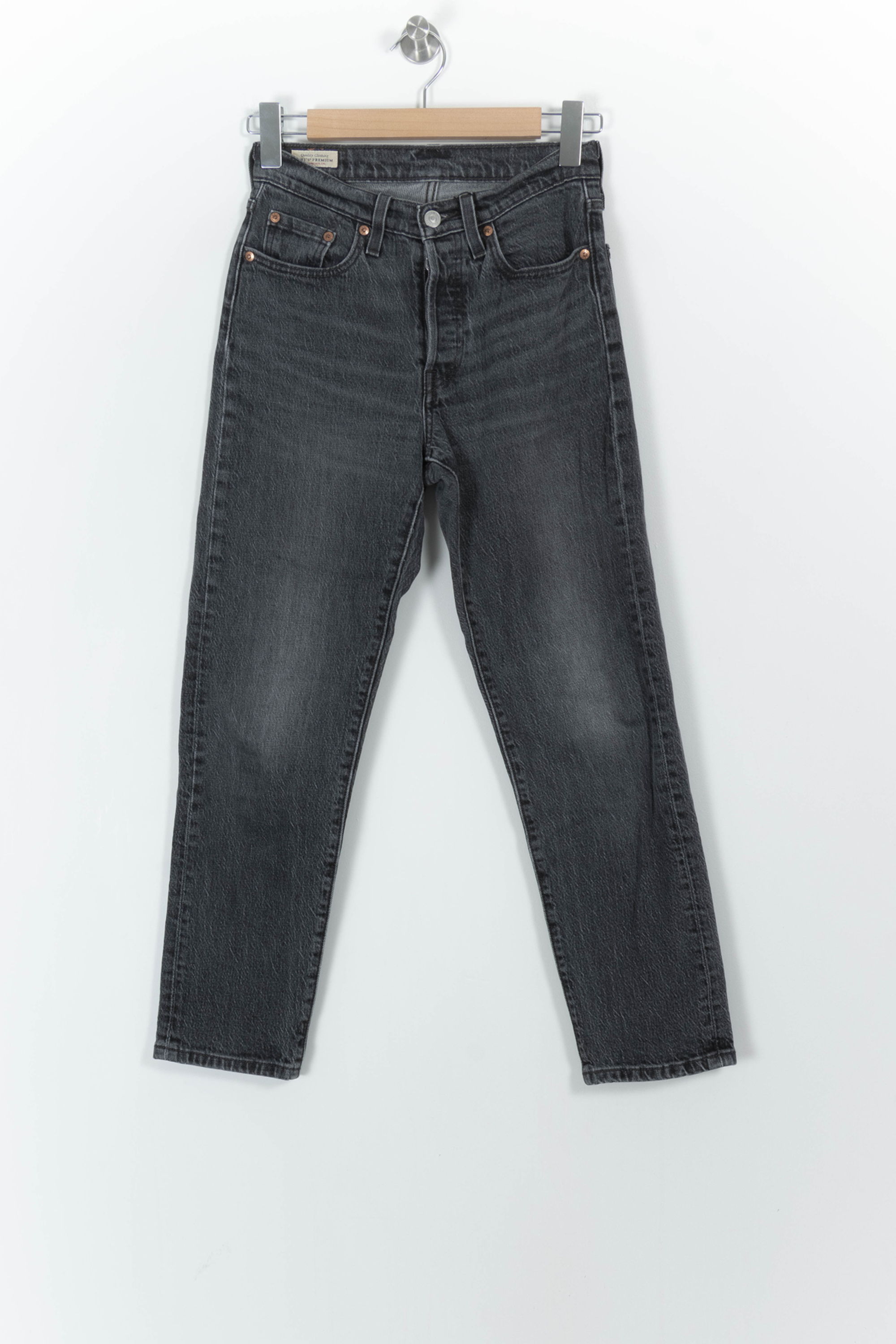 Cropped slim jeans with studs LEVI'S - Seconde main Black