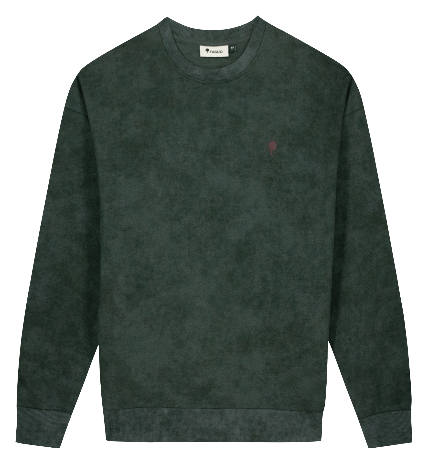 Sweatshirt mit Rundhalsausschnitt FAGUO Grun