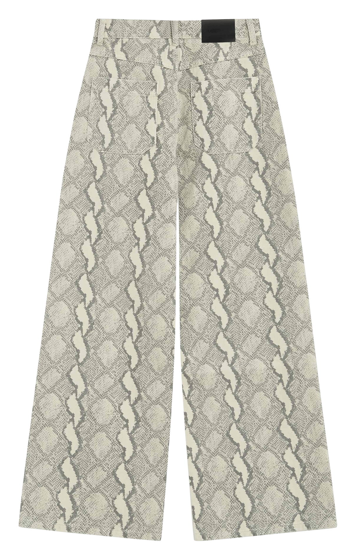 Wijde, katoenen jeans met print GRACE ET MILA Veelkleurig