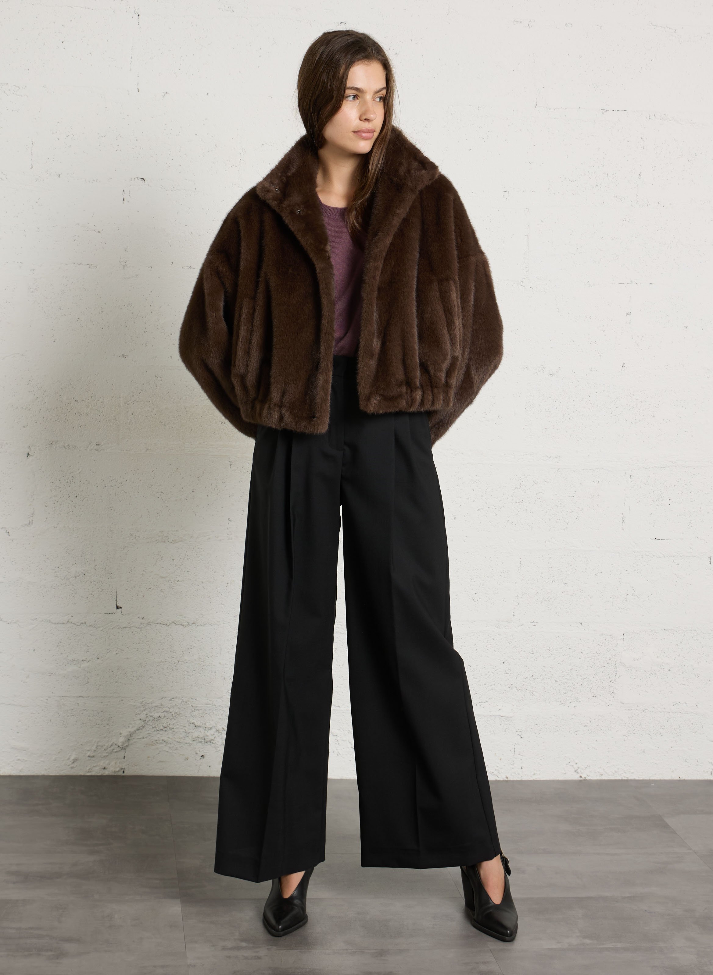 Jasje van imitatiebont MAX MARA WEEK END Bruin