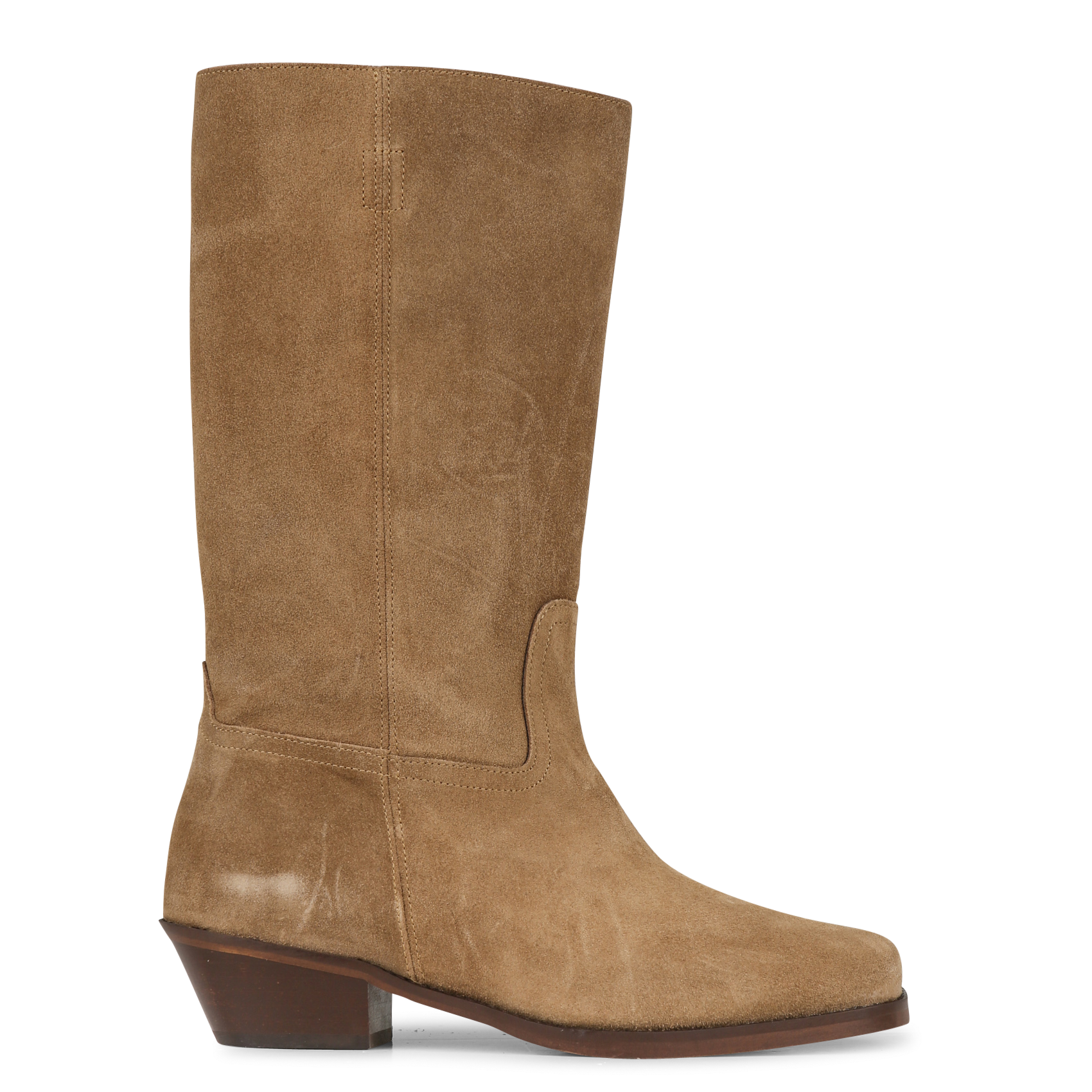 Bottes suédées en cuir ANONYMOUS COPENHAGEN Marron