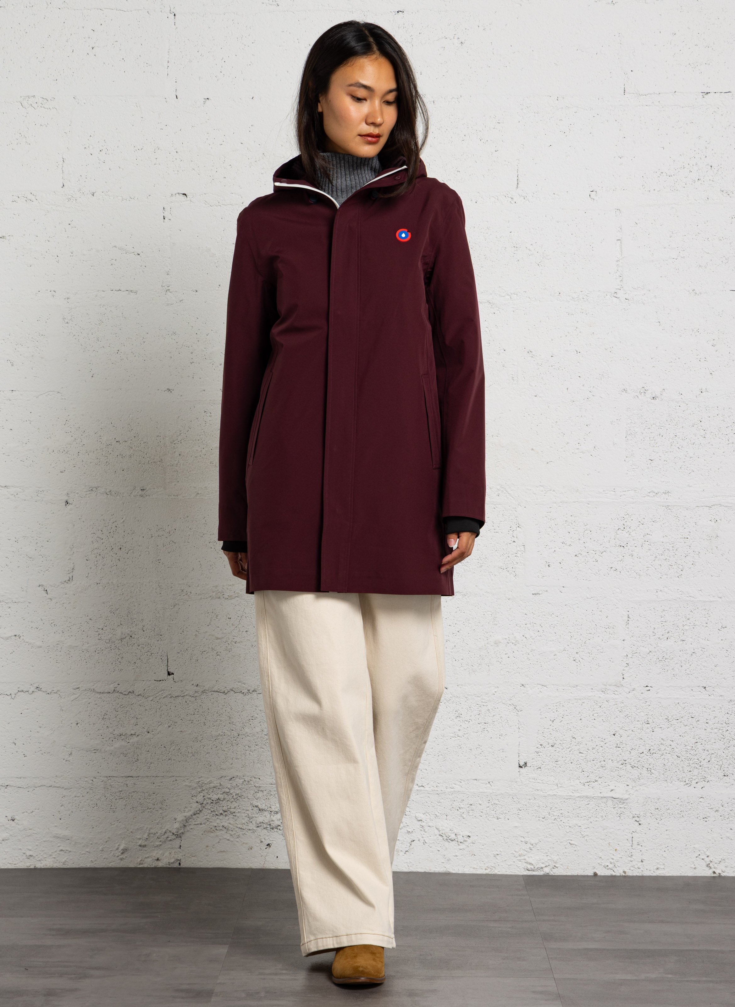 Hooded parka  FLOTTE Plums