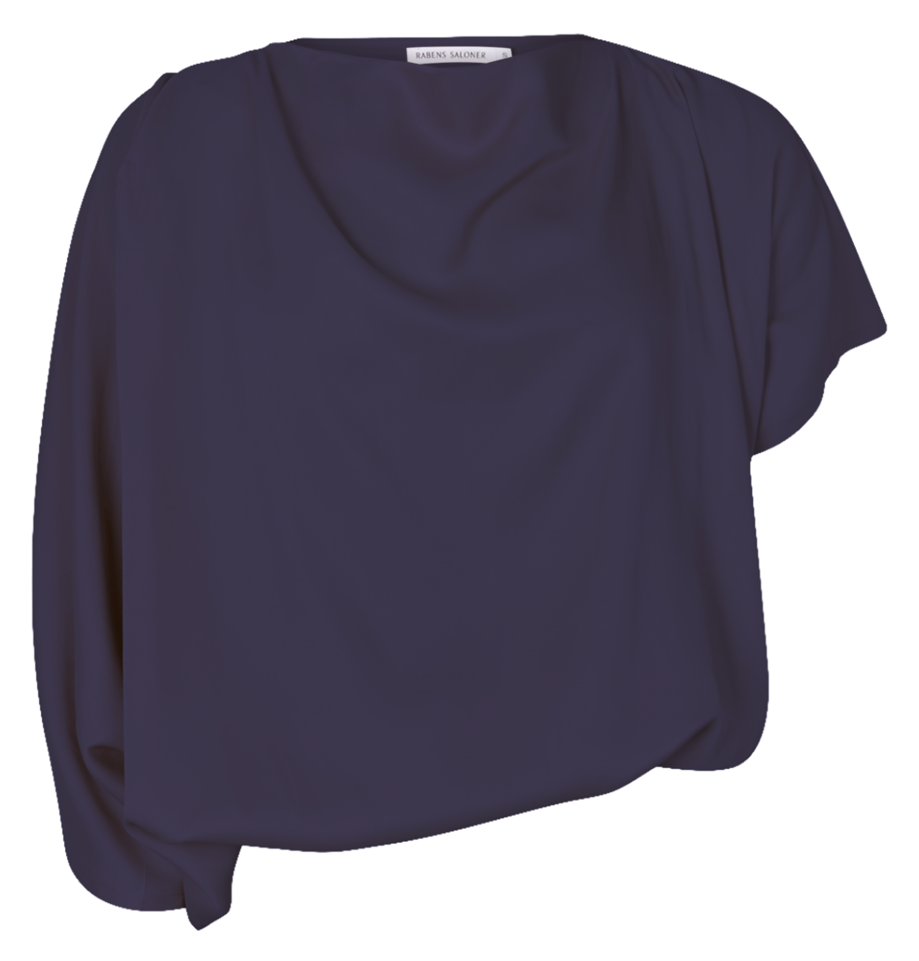 Top col rond drapé RABENS SALONER Blue