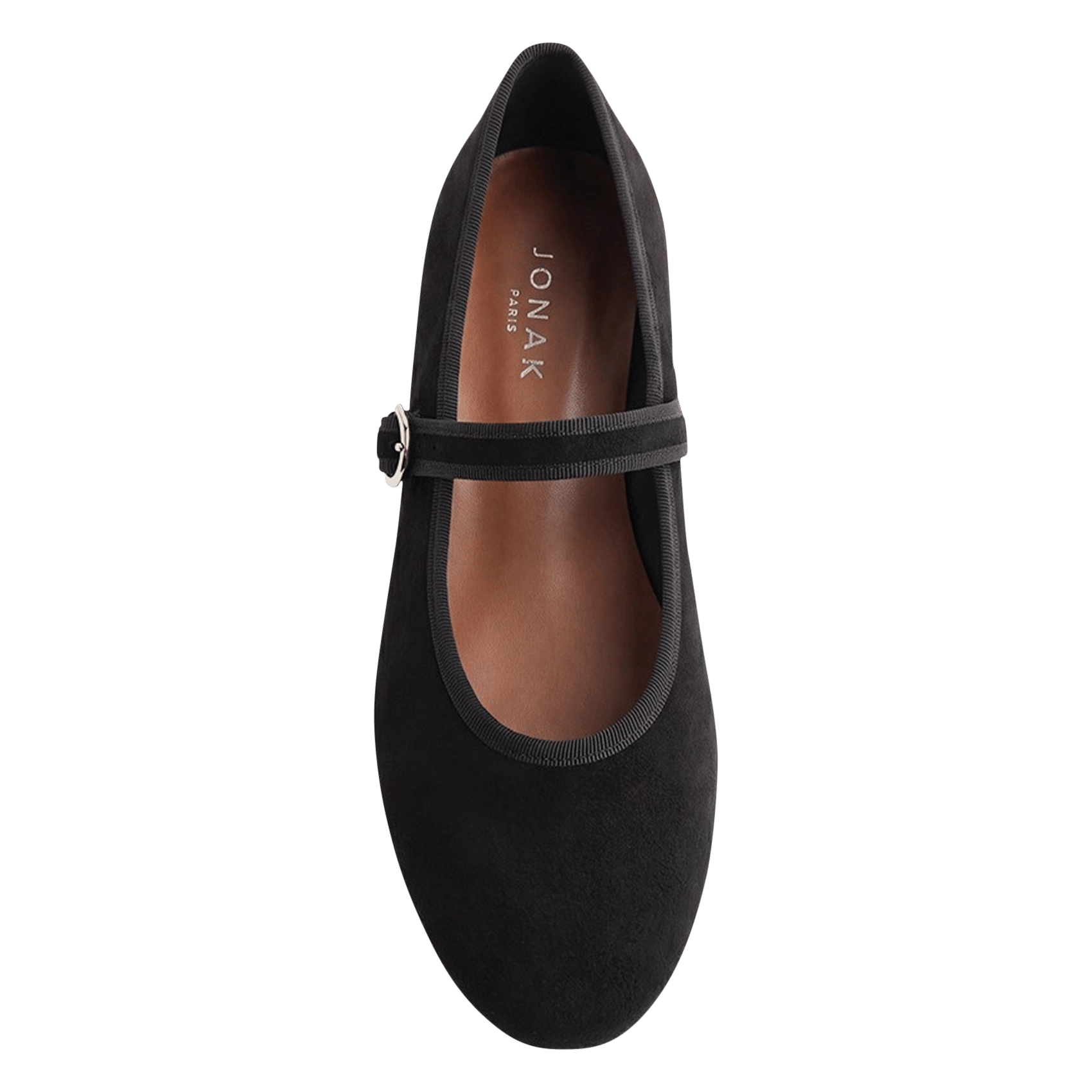 Suèdeleren ballerina's | Zwart JONAK Dames