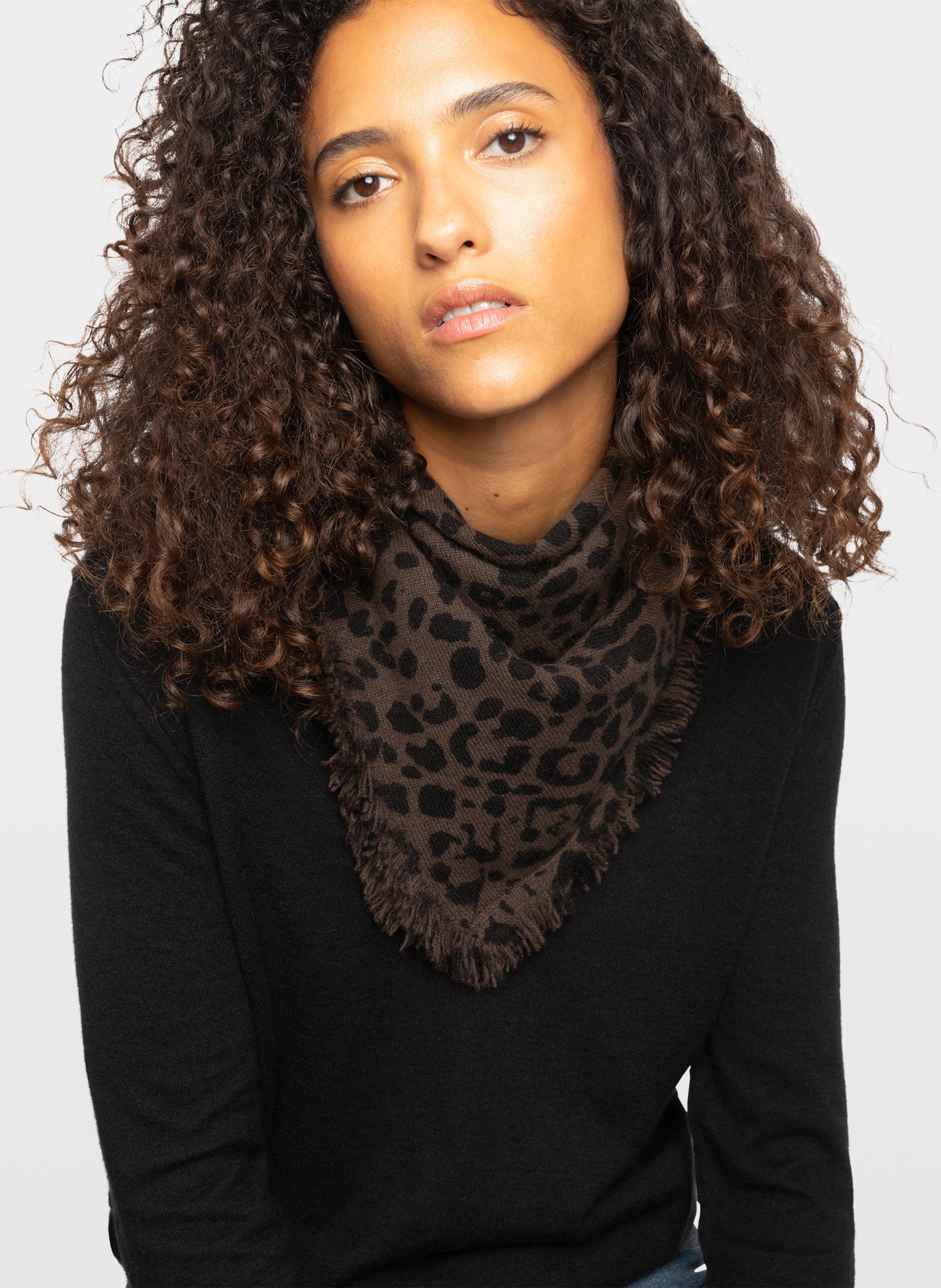 Cashmere scarf ZADIG&VOLTAIRE Brown