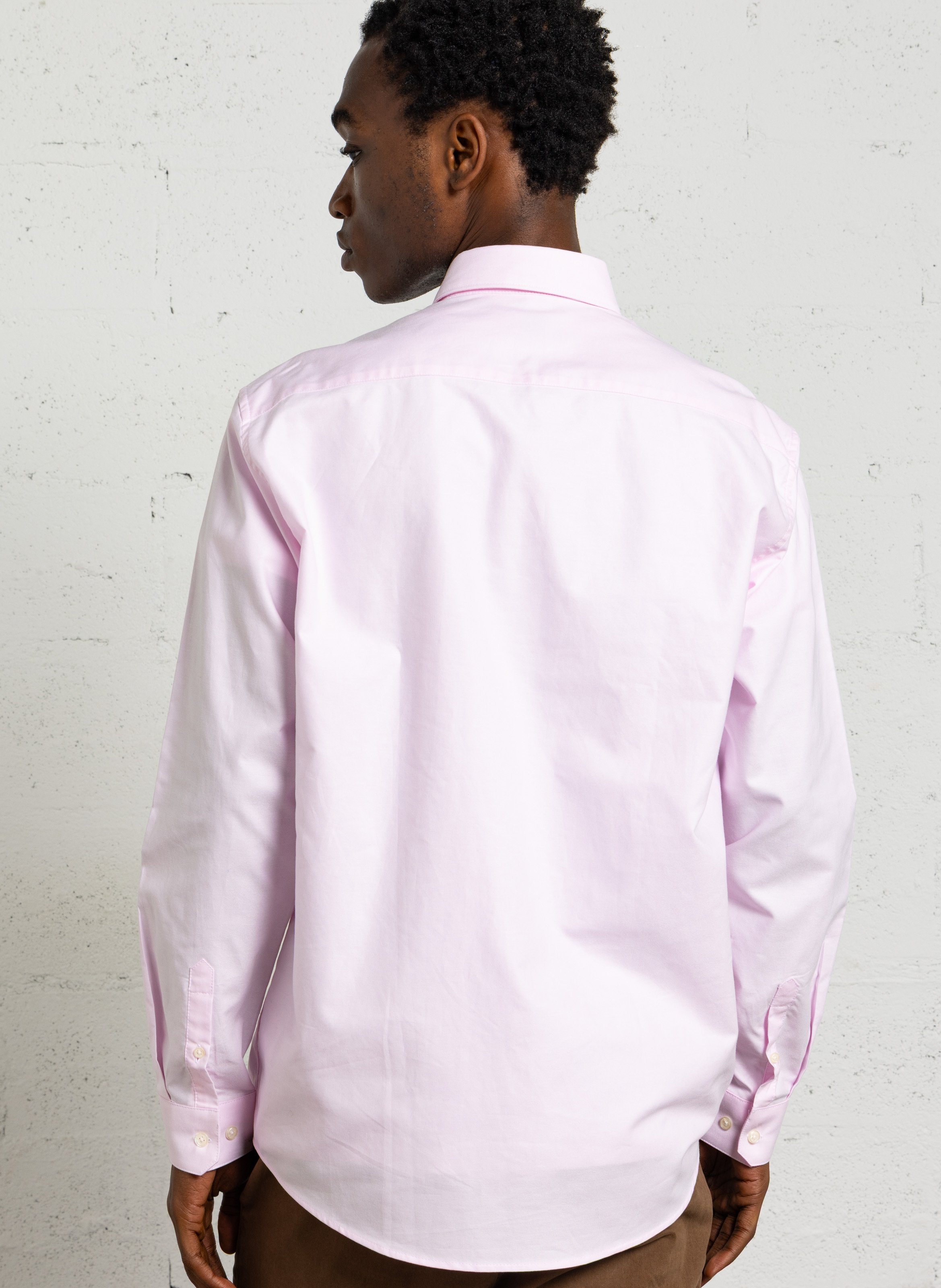 Chemise droite en coton AU PRINTEMPS PARIS Rose
