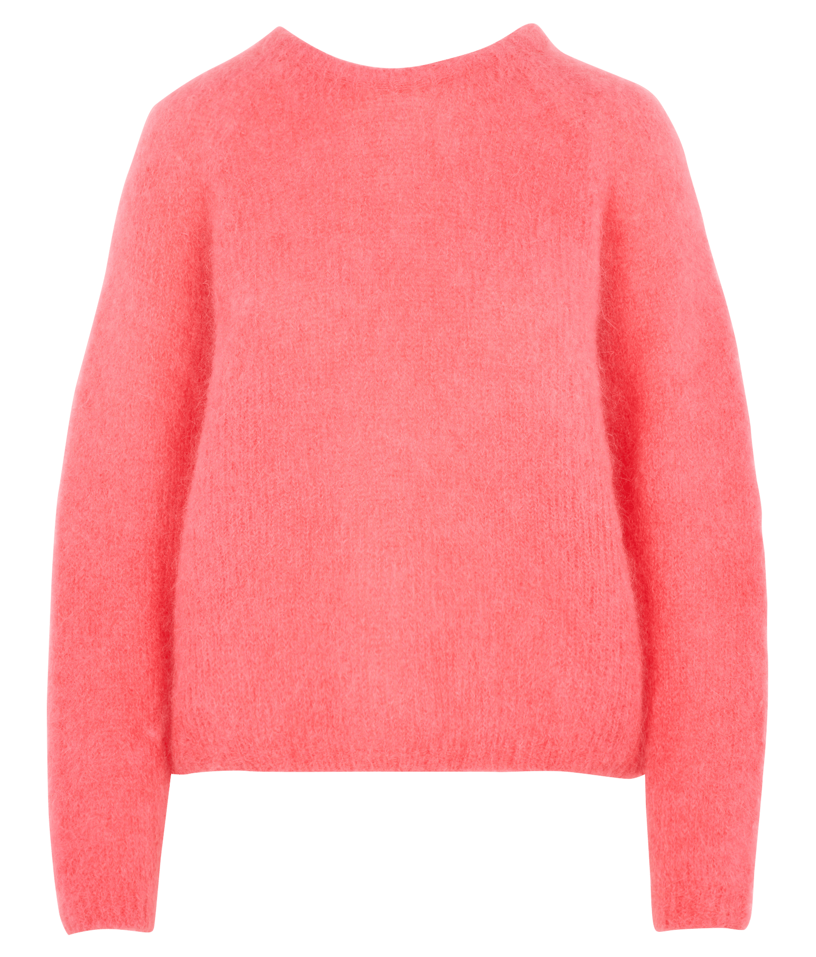 Round-neck wool-blend straight-cut sweater KOOKAI Pink