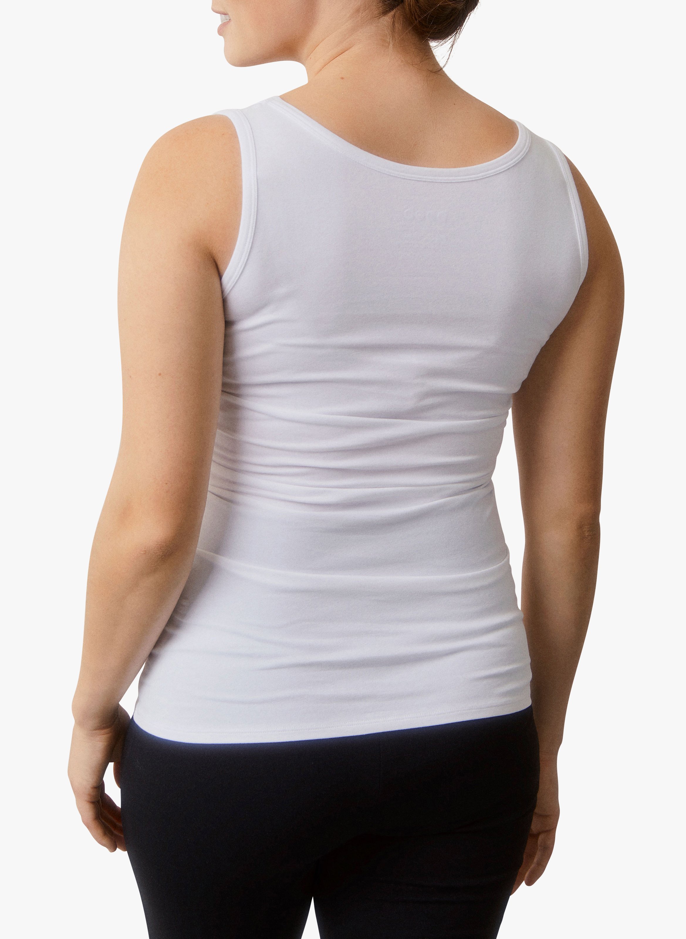Débardeur de grossesse et d'allaitement en coton biologique BOOB Blanc