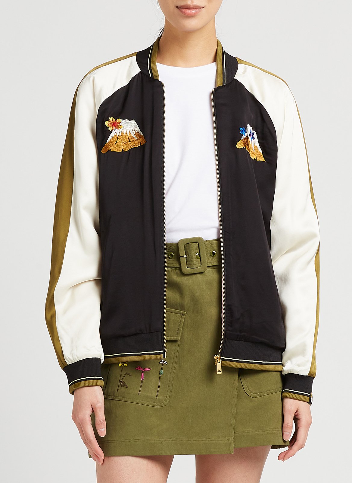 Veste détails brodés en viscose  NoirSCOTCH AND SODA