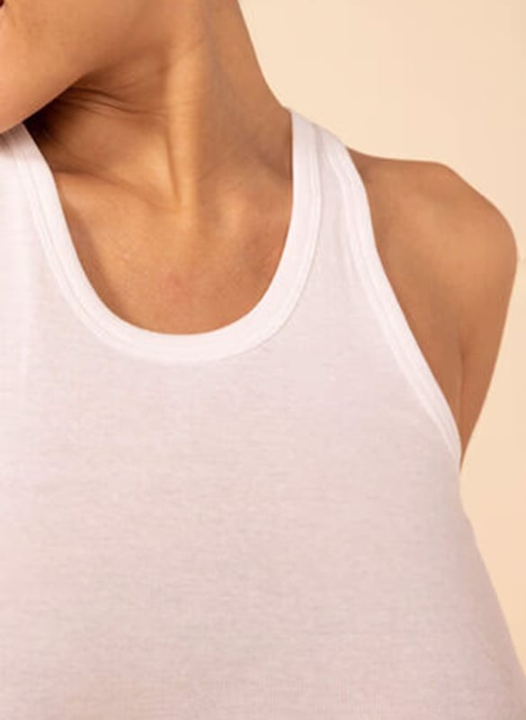 Tanktop aus Baumwolle PETIT BATEAU Weiss