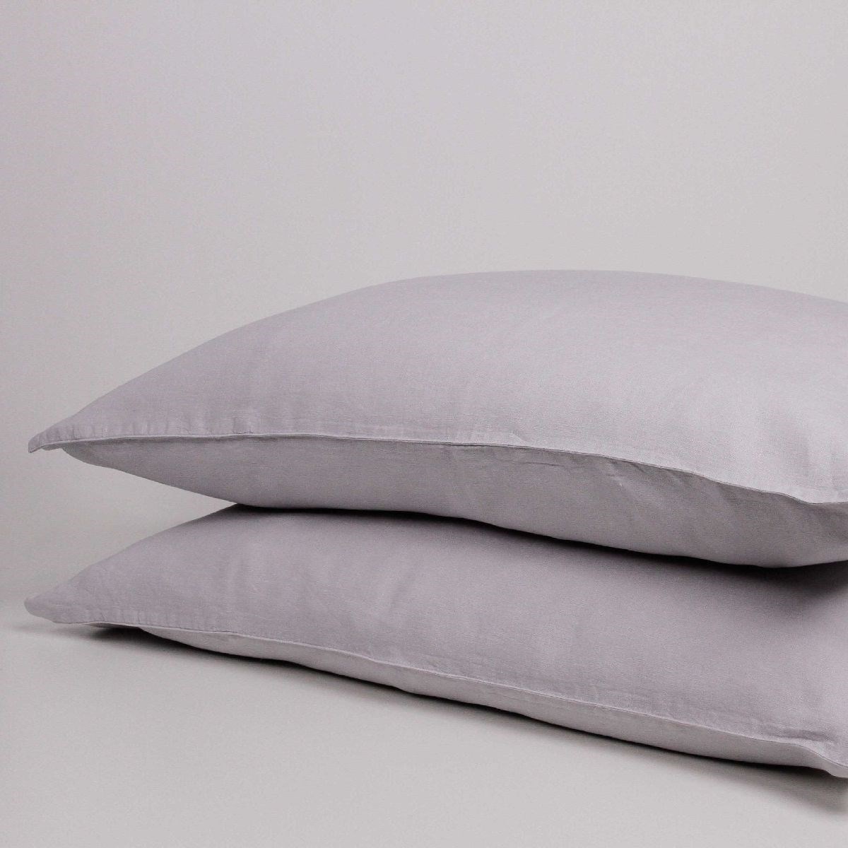 Solid washed linen pillowcase TODAY LINGE DE MAISON Grey