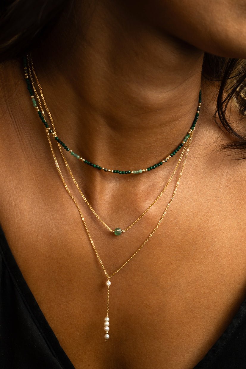 Long pearl Thea necklace YAY White