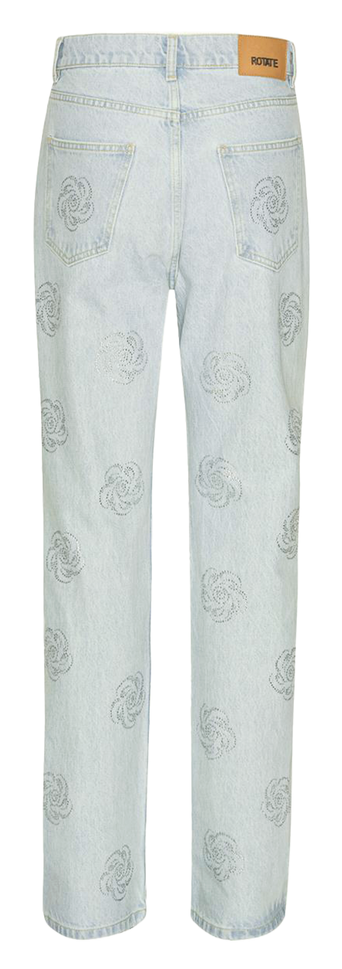 Jean droit en coton ROTATE Bleu