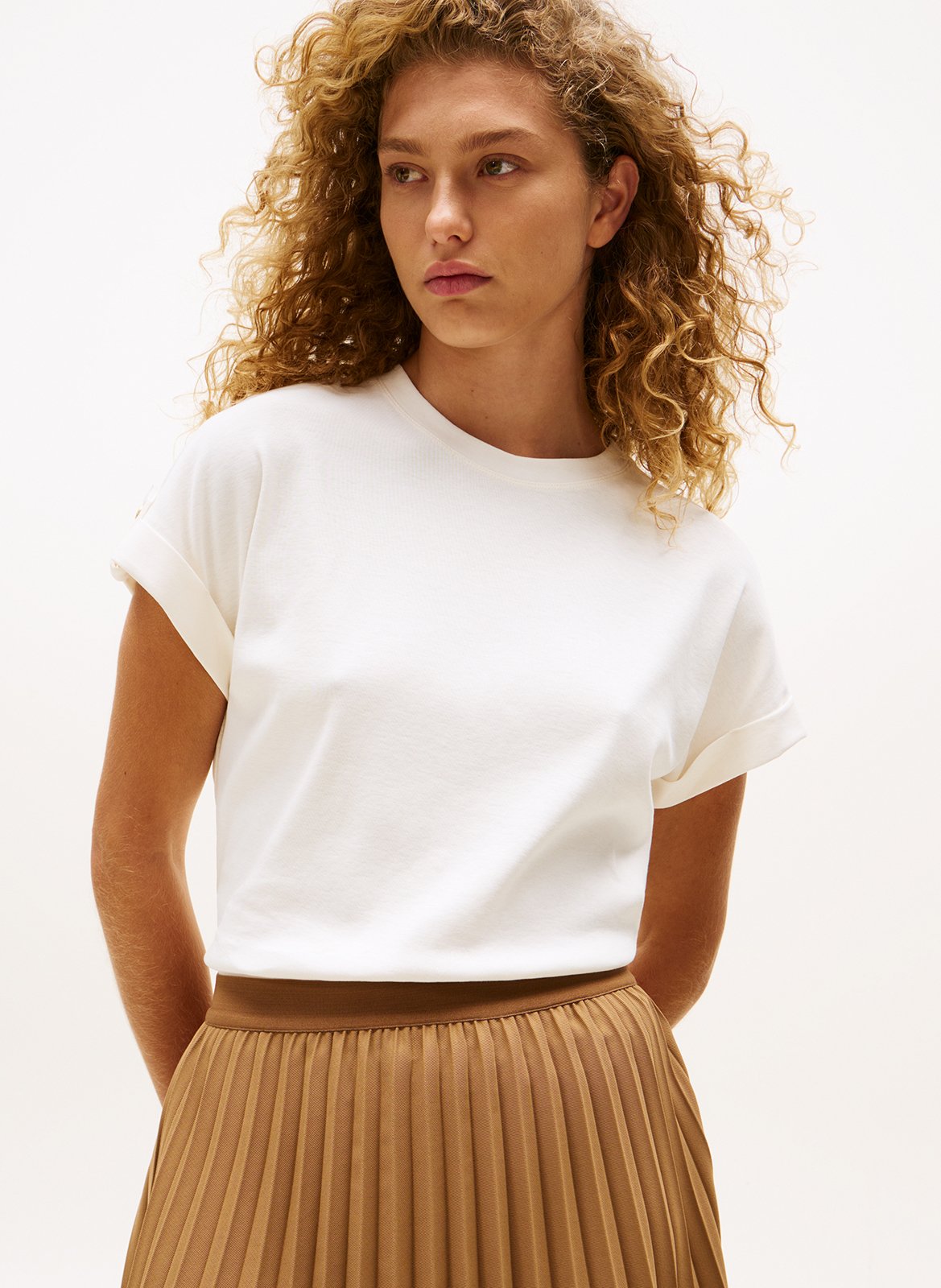 Tee-shirt col rond en coton rayé TOMMY HILFIGER