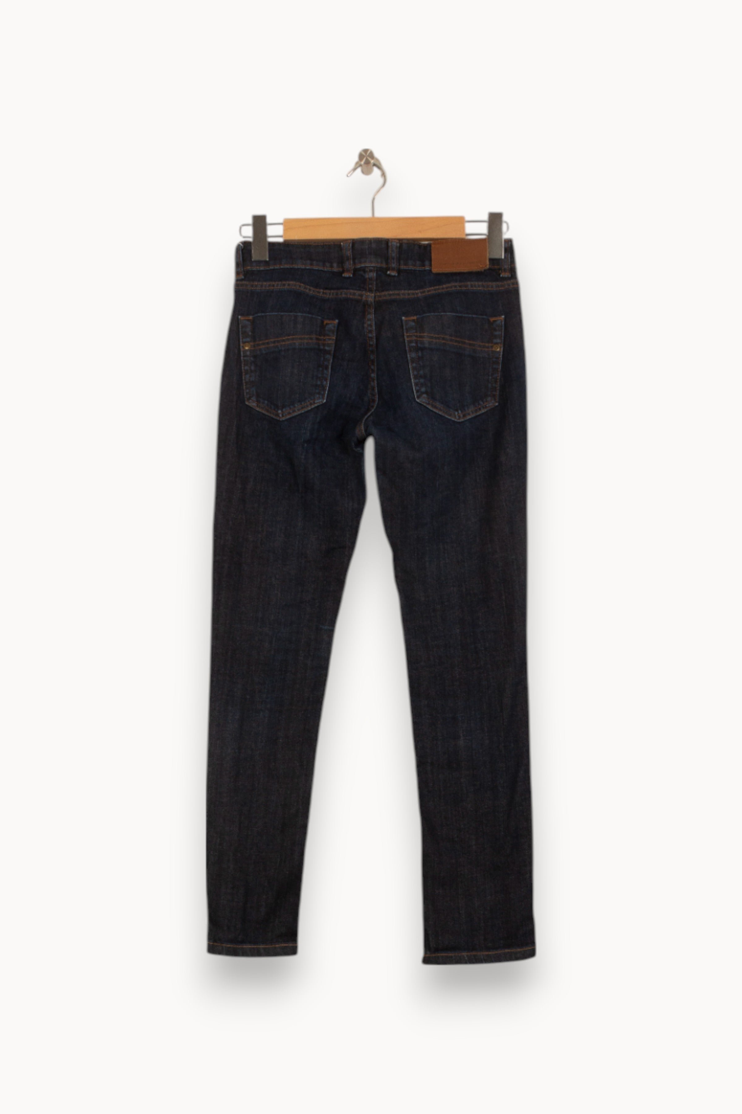 Cropped slim jeans with studs COMPTOIR DES COTONNIERS - Seconde main Blue