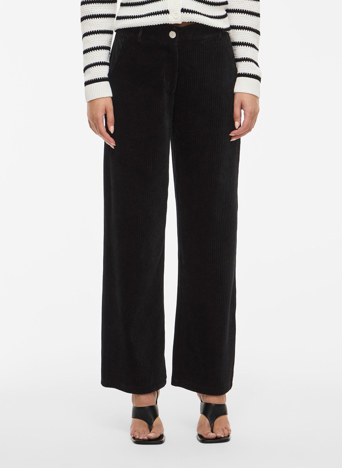 Pantalon large en coton mélangé VILA