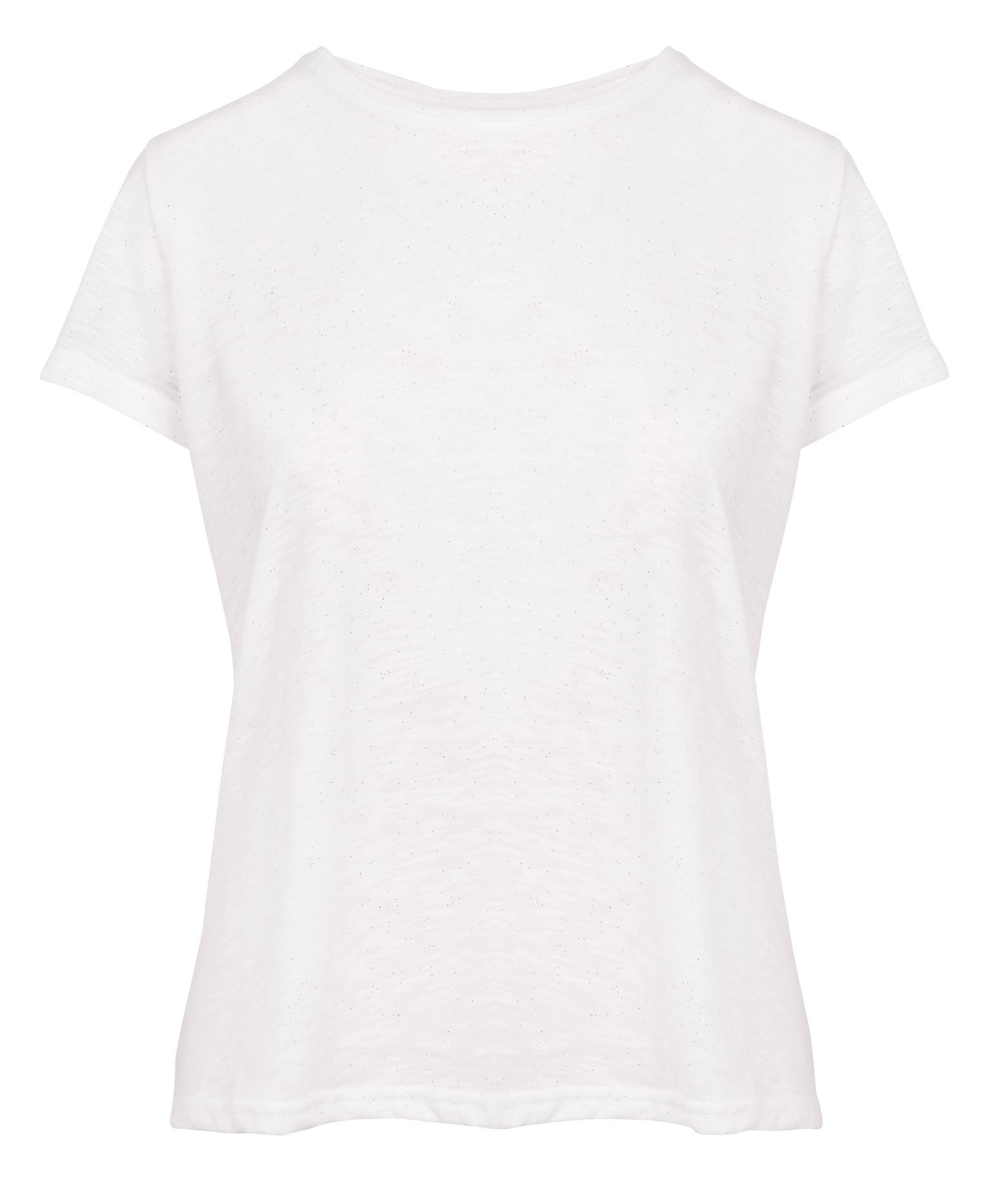 Tee-shirt col rond pailleté LA PETITE ETOILE Blanc