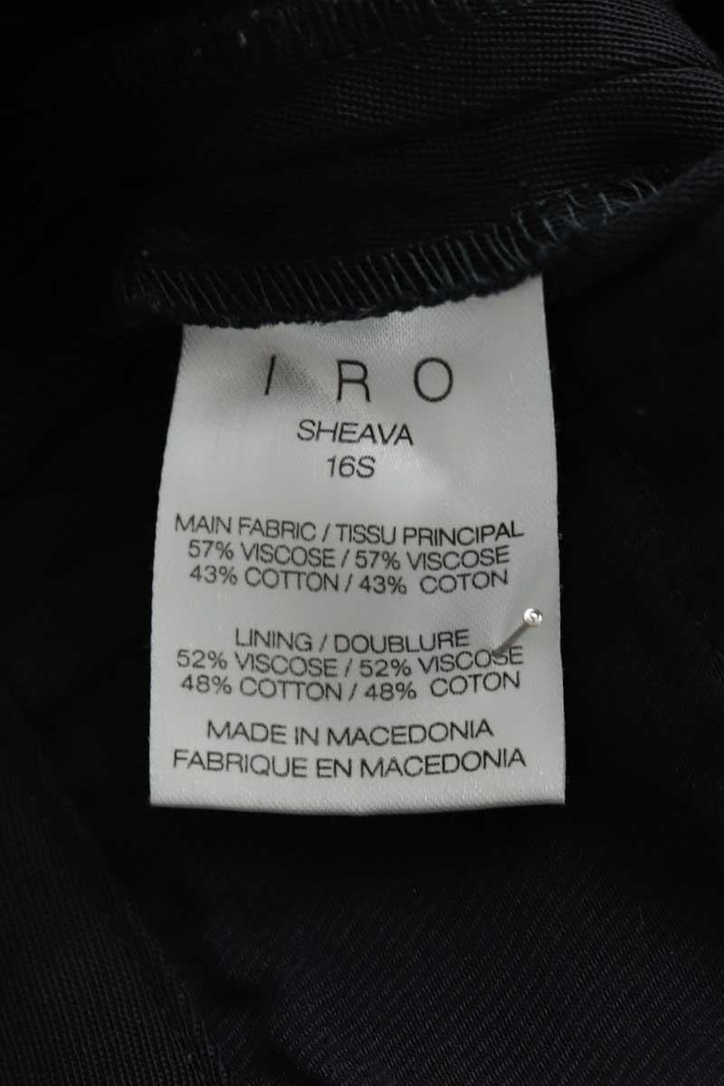 Black straight-leg  pants IRO - Seconde Main Black