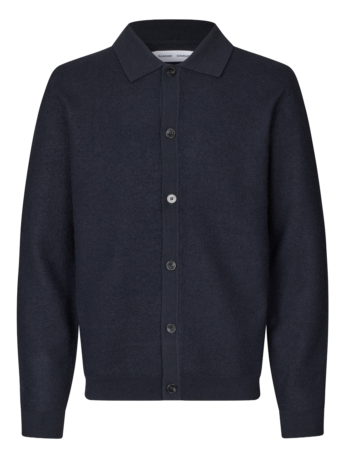 Gilet droit en laine SAMSOE SAMSOE Bleu