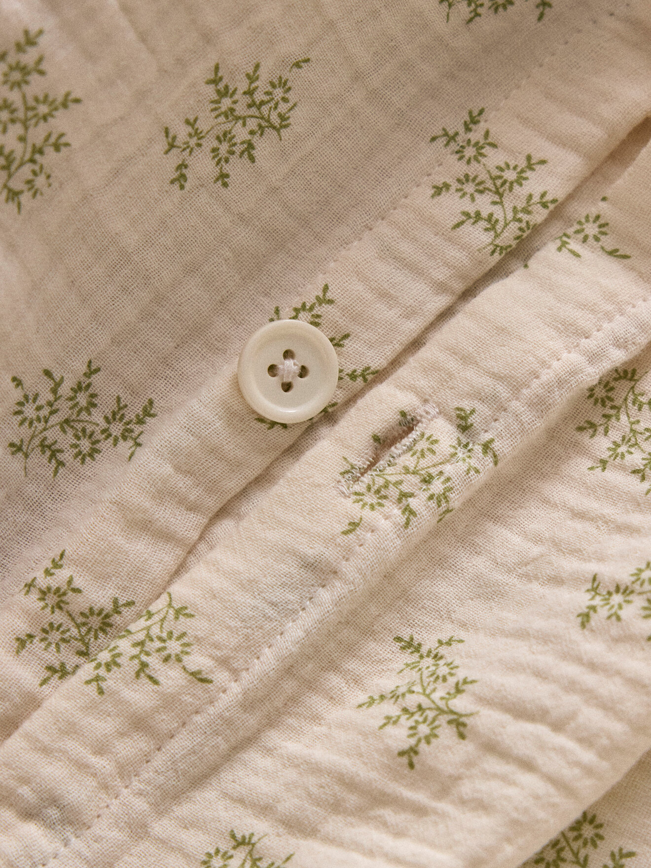 Cotton gauze duvet cover "abby" CYRILLUS Beige