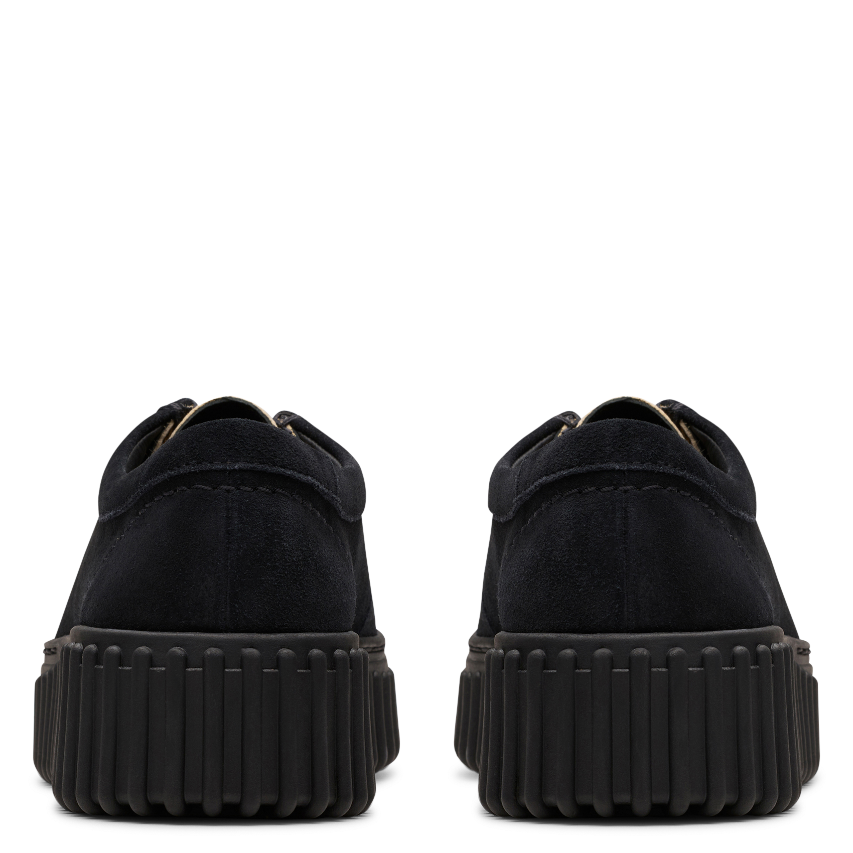 Leren derby's met opdruk CLARKS Zwart