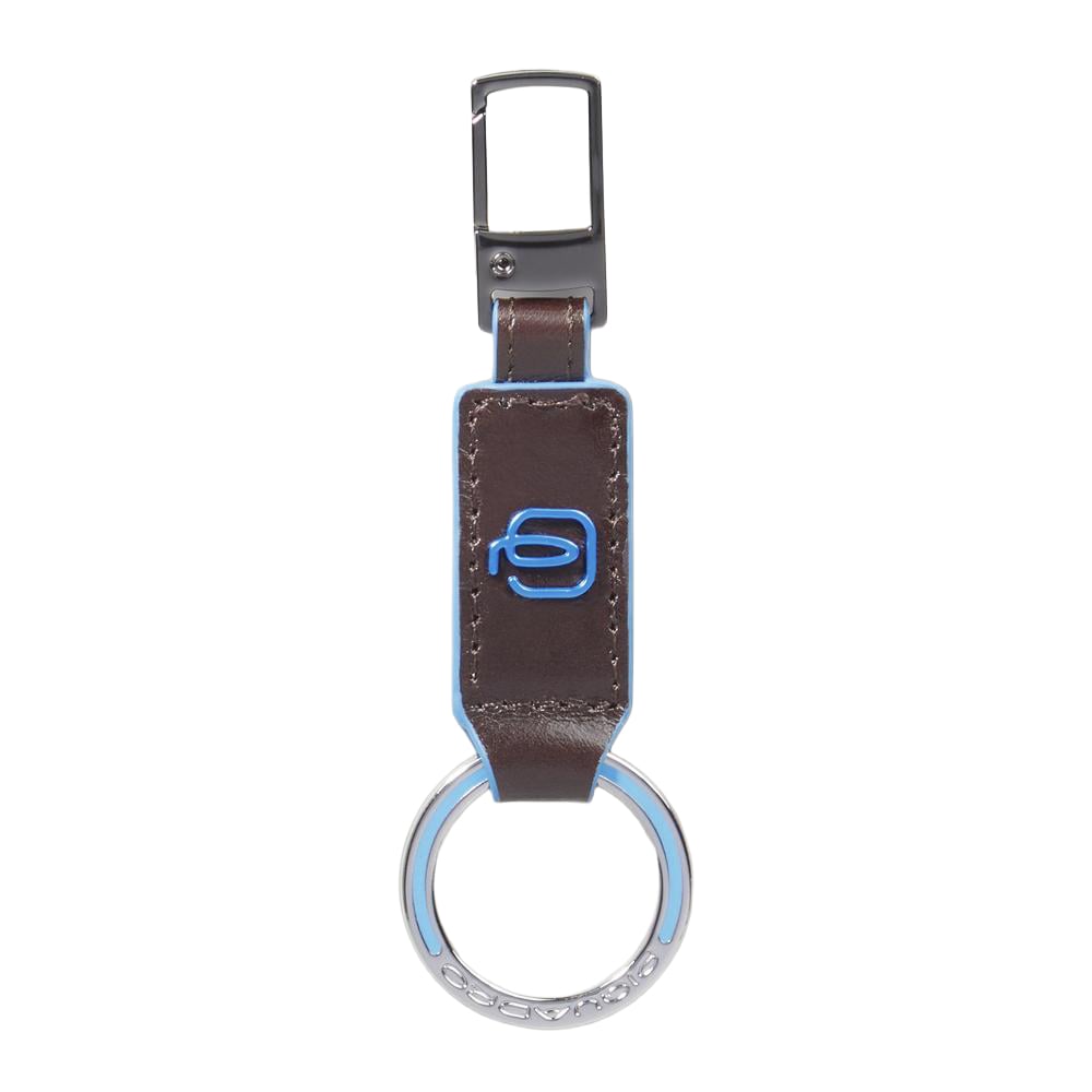 Asia leather keyring PIQUADRO Brown
