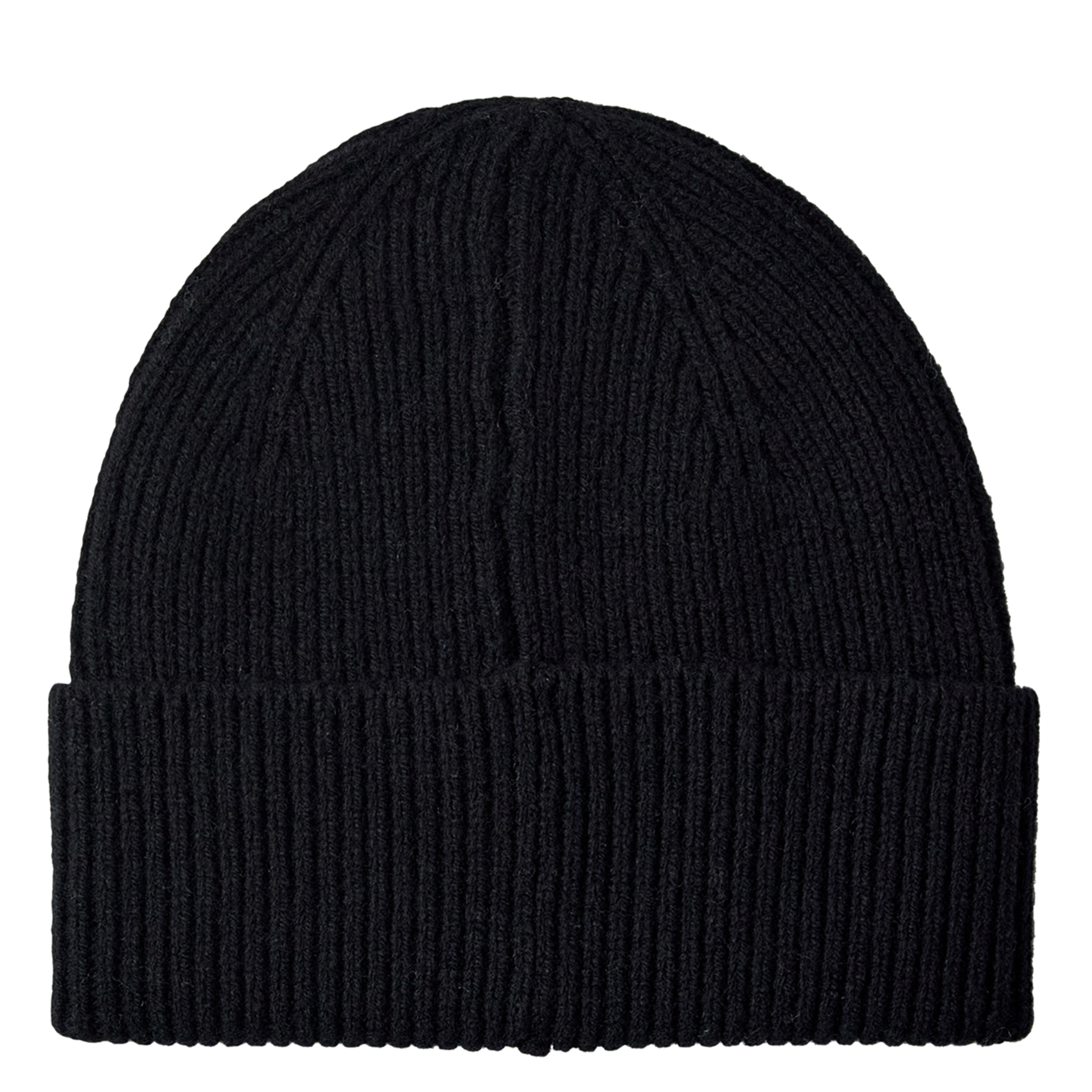 Geribde, wollen muts SELECTED Zwart