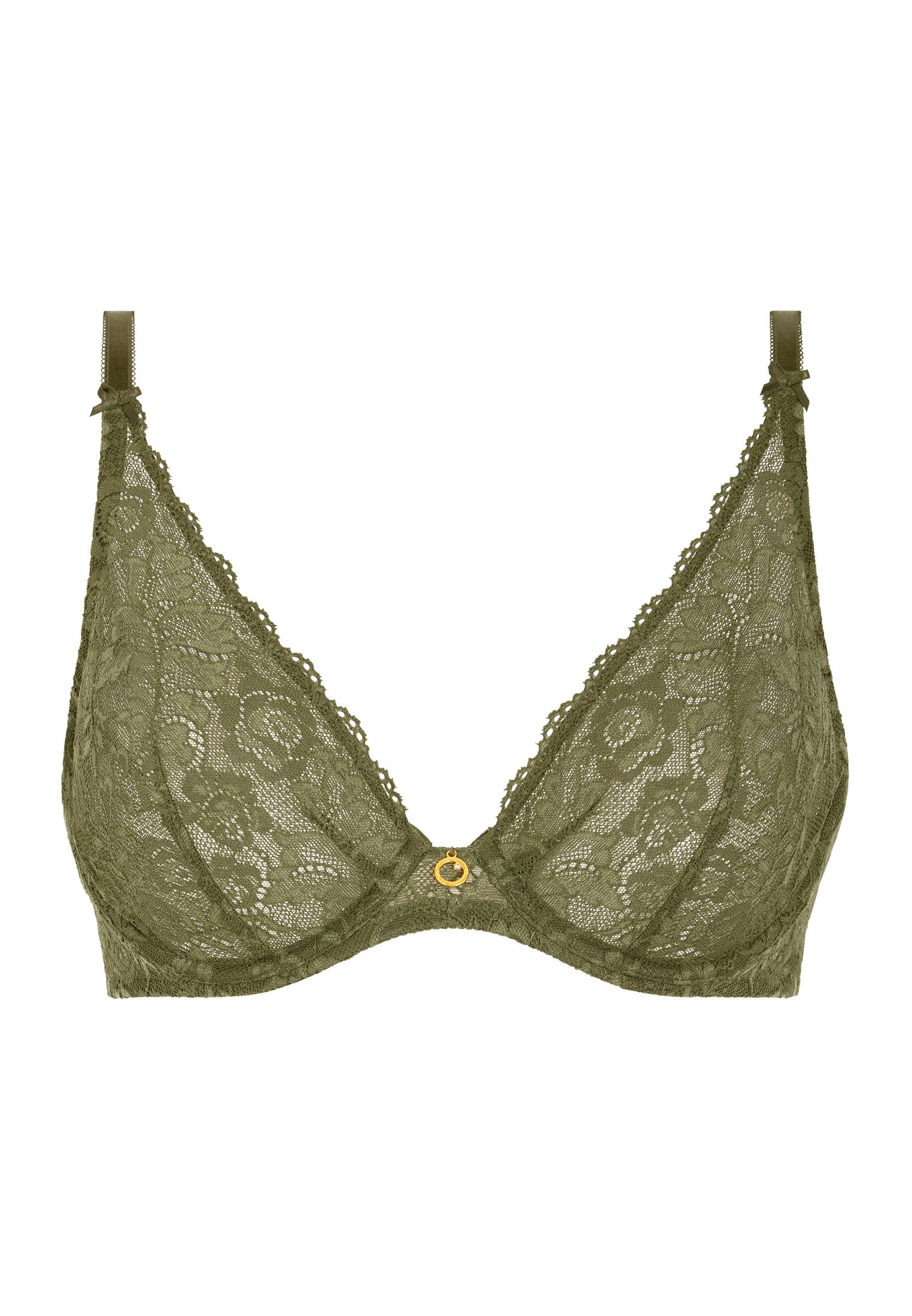 Architecture underwired triangle bra AUBADE Green