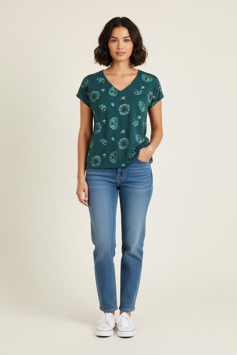 Tommy Badge T-shirt LOUISE MISHA - Seconde Main Green