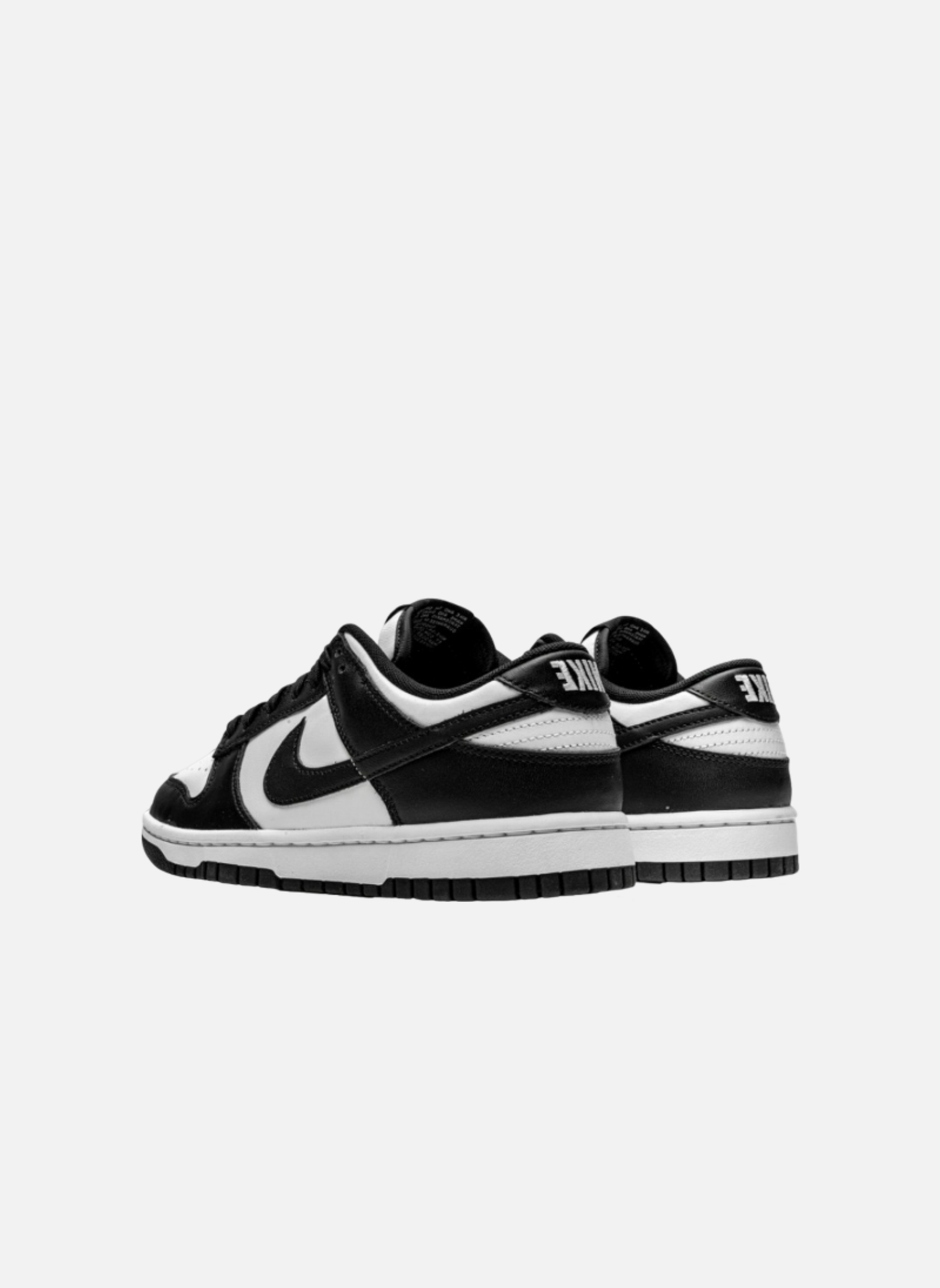 Leather low-top sneakers NIKE Black