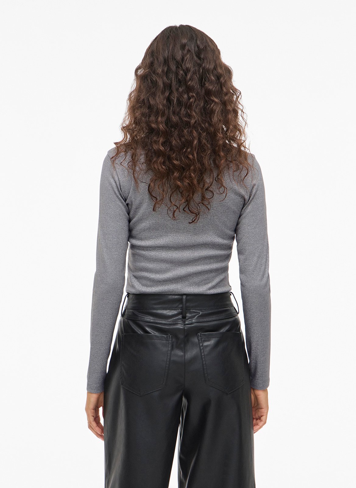 Tee-shirt col rond VILA Gris