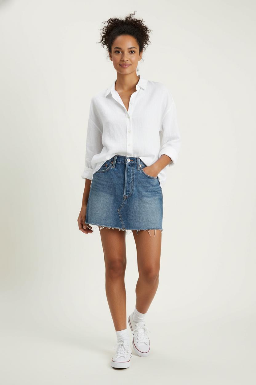 Short & midi skirt LEVI'S - Seconde main Blue