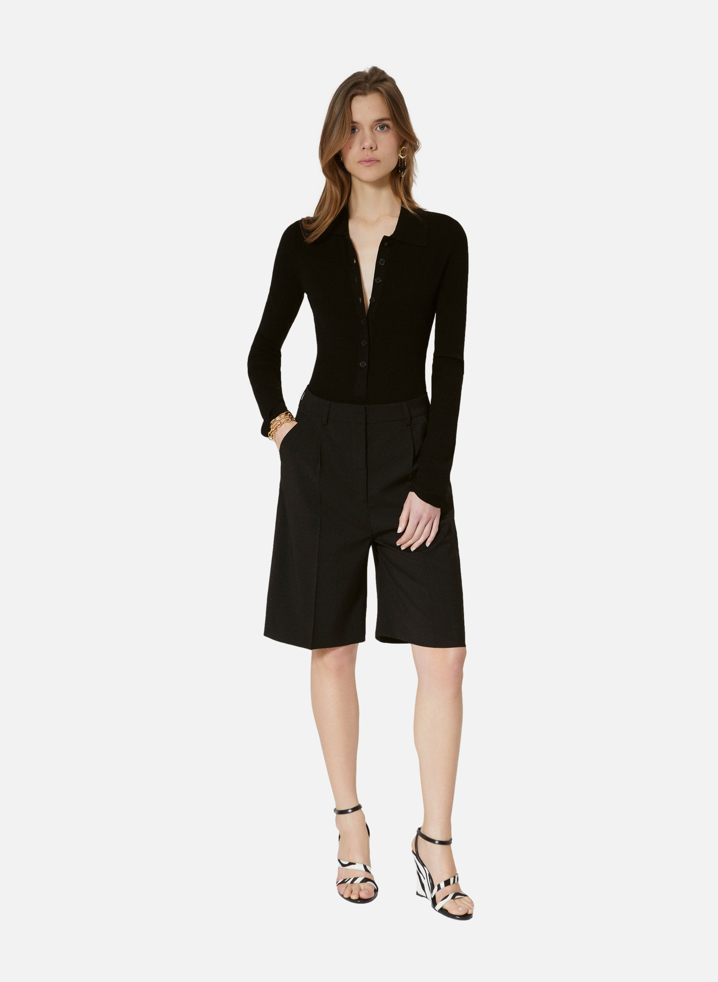 Bermuda en laine THE KOOPLES Noir
