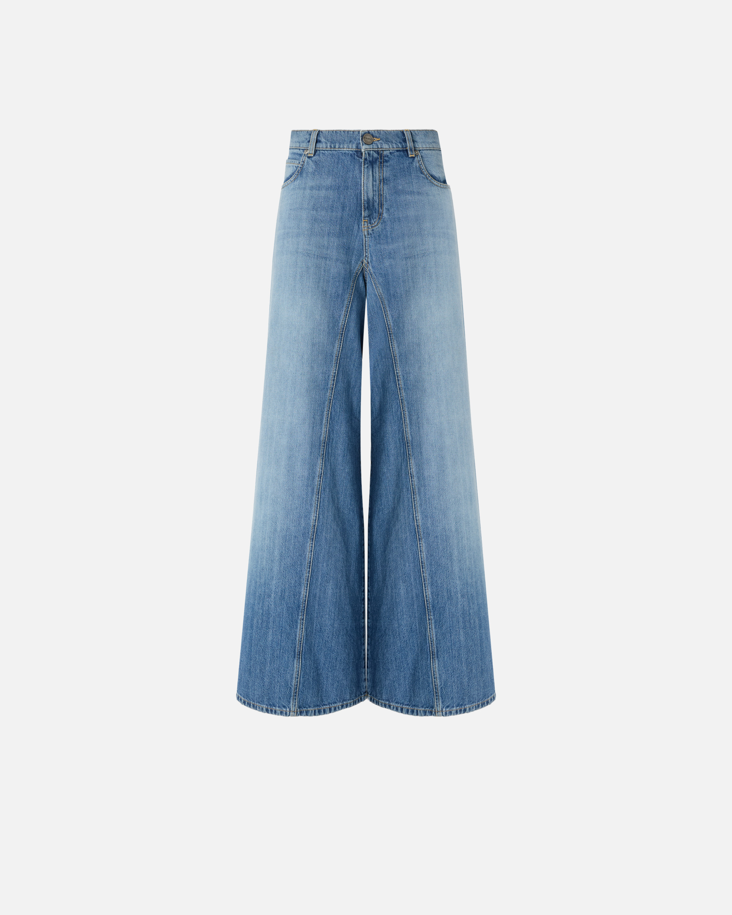Jean évasé super wide leg PINKO Bleu