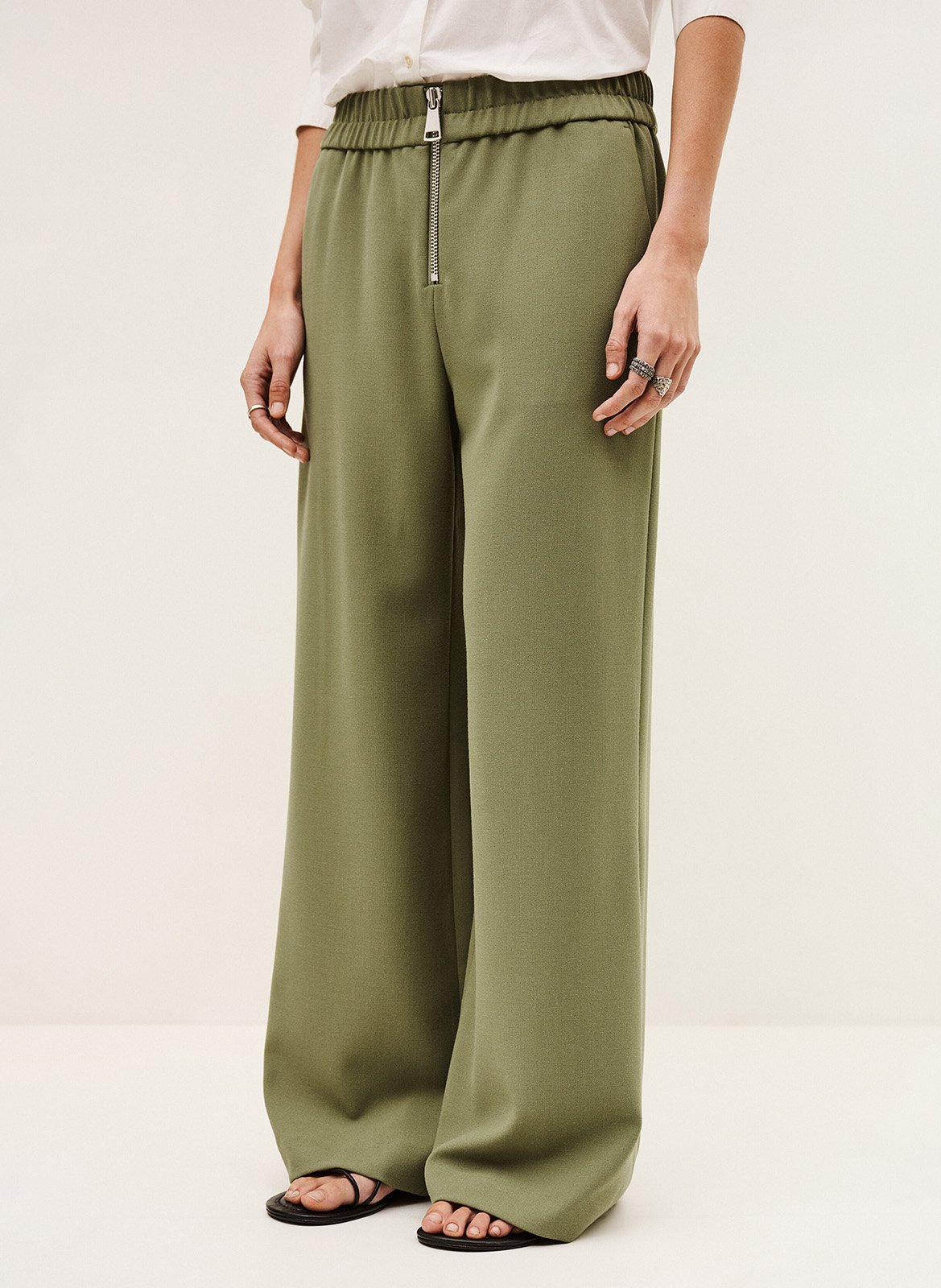 Pantalon large BA&SH Kaki